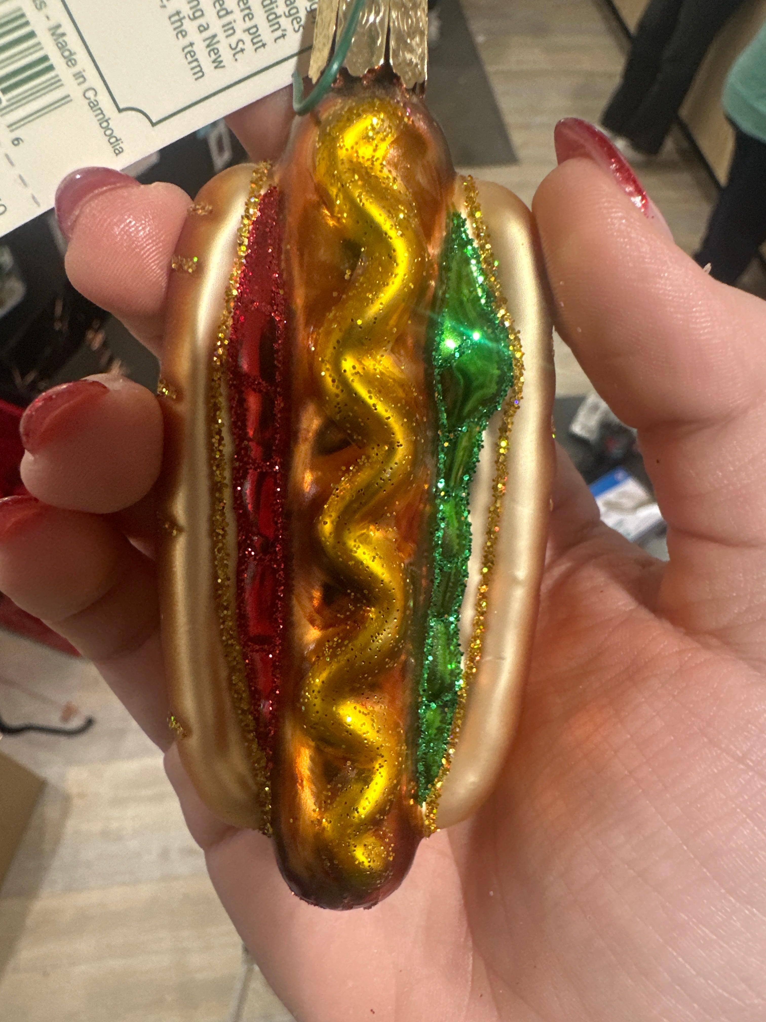 CHRISTMAS ORNAMENT - HOT DOG