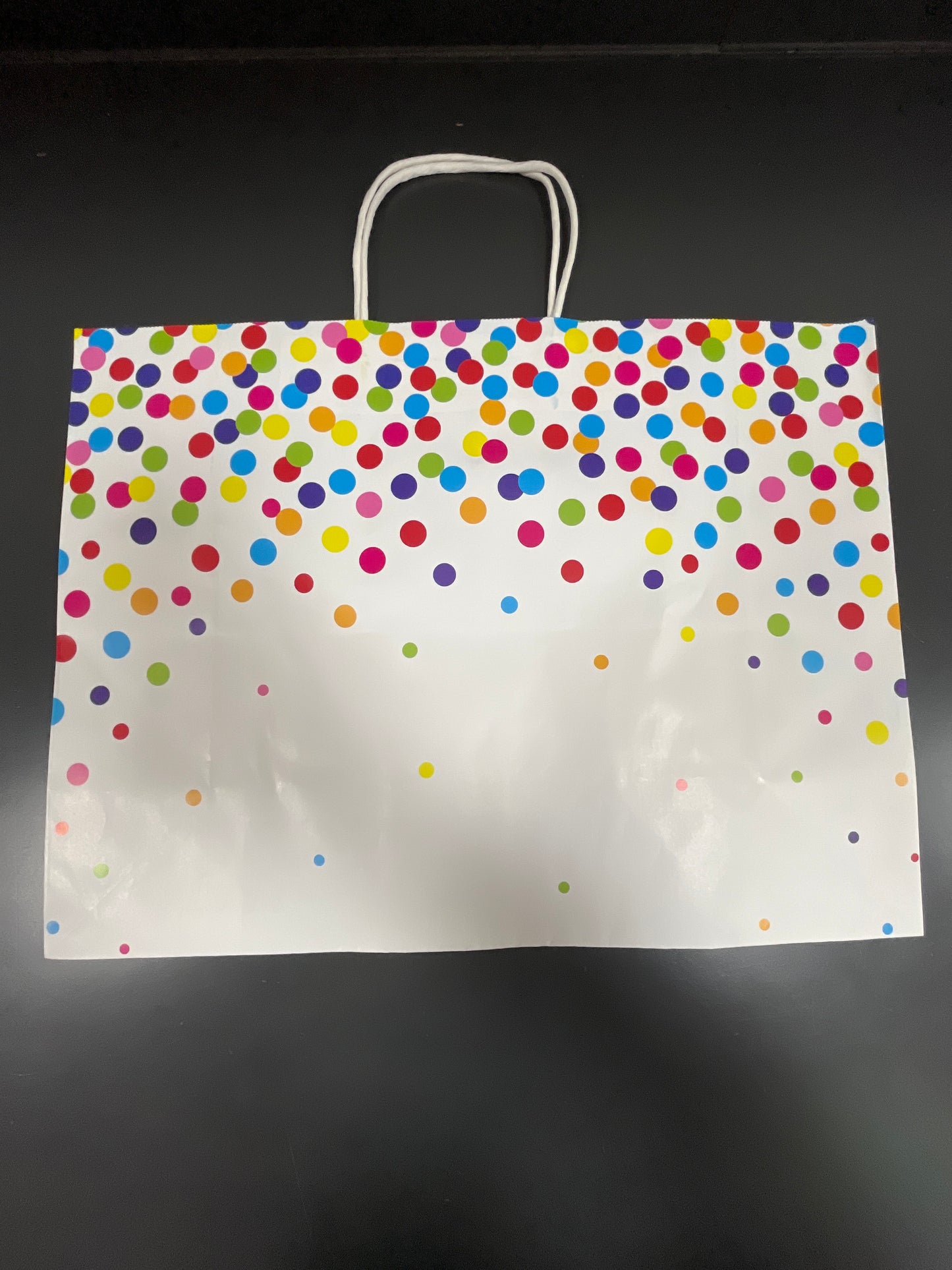 RAINBOW CONFETTI PAPER GIFT BAG
