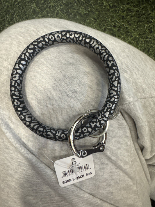 QUICKSILVER CHEETAH - SILICONE BIG O  KEY RING