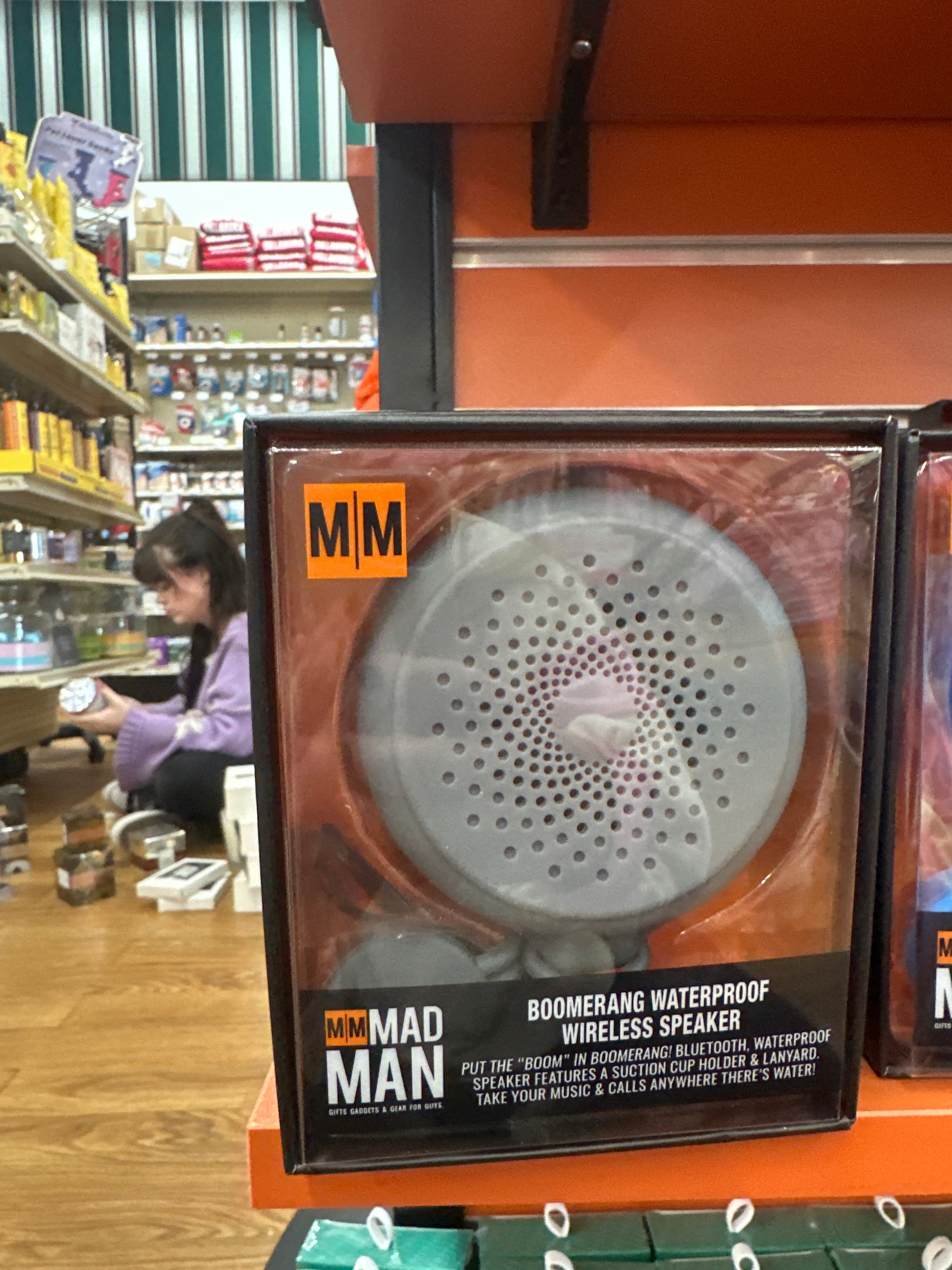 BOOMERANG WATERPROOF SPEAKER - GRAY