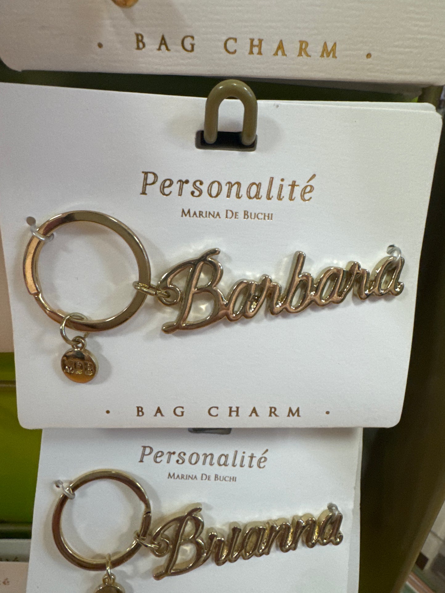 BAG CHARM KEYCHAIN - BARBARA