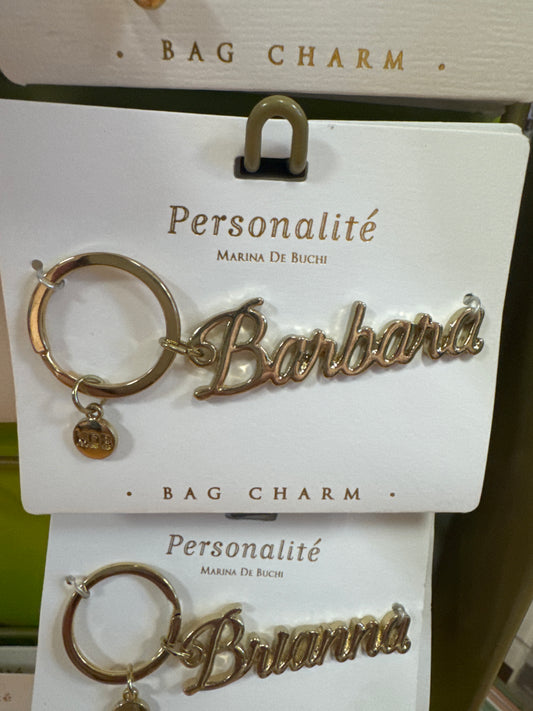 BAG CHARM KEYCHAIN - BARBARA