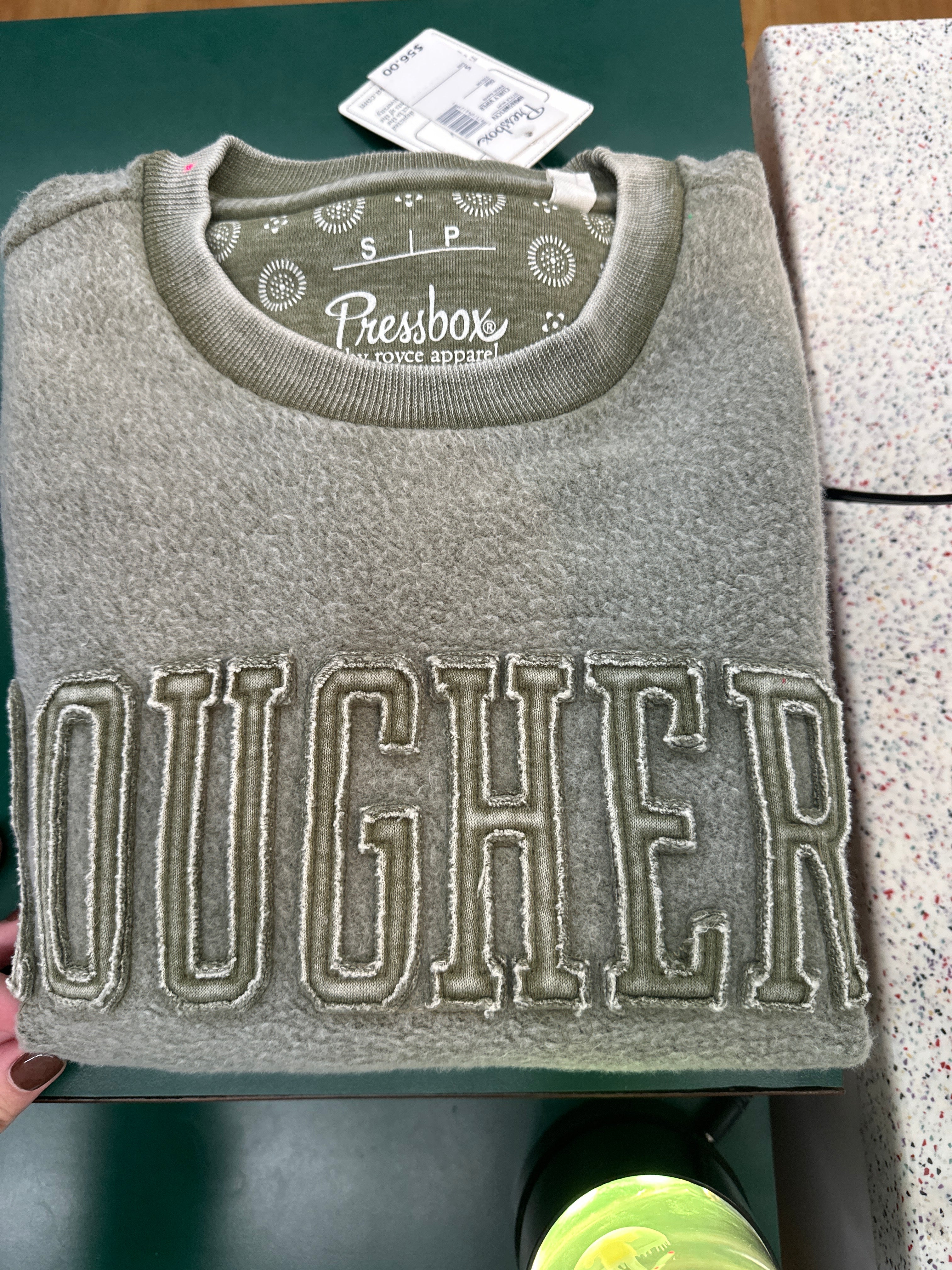 OLIVE PONCHO SWEATSHIRT - ROUGHERS