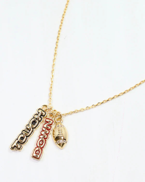 ENAMEL TOUCH DOWN NECKLACE