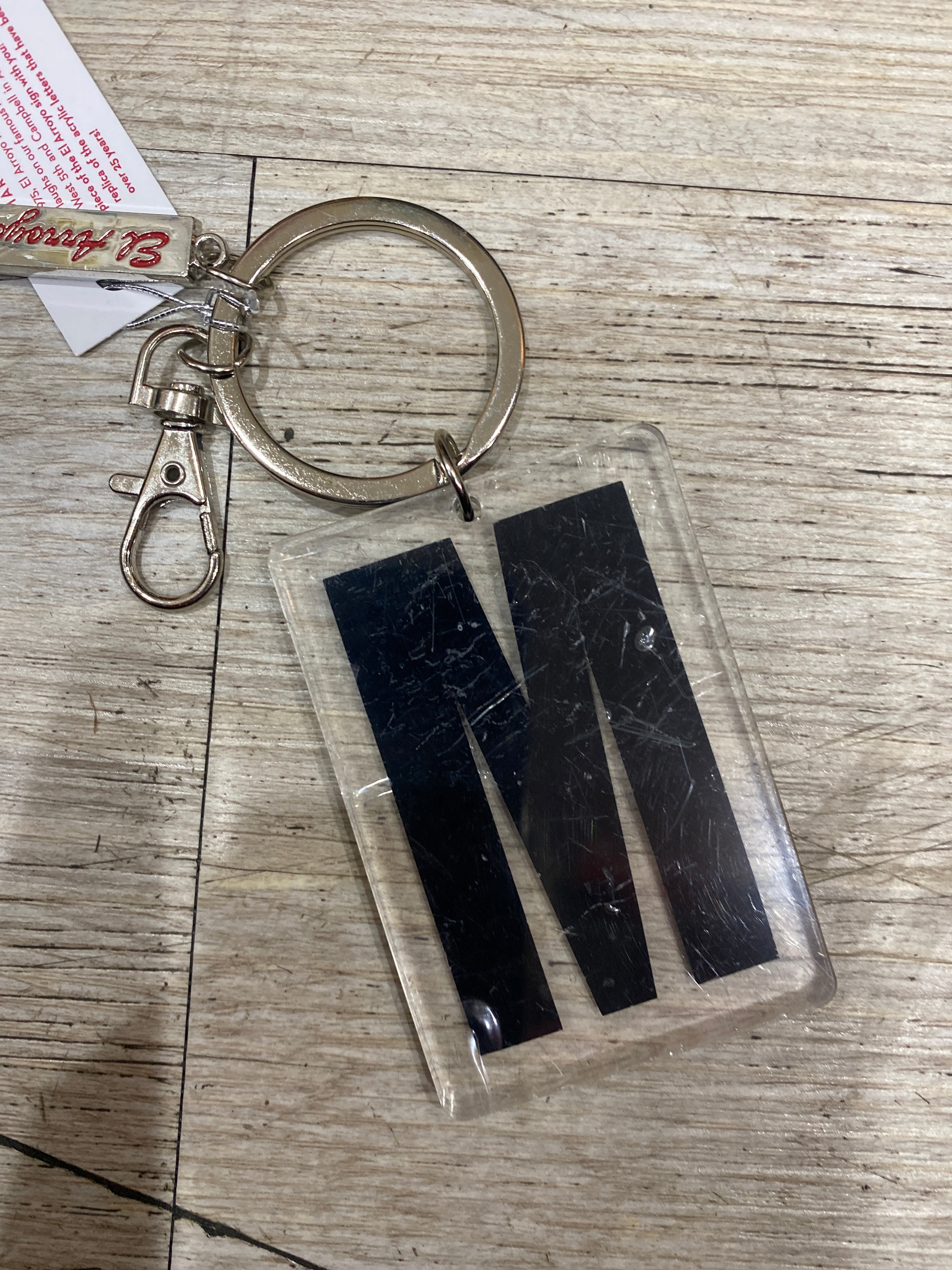 MARQUEE LETTER KEYCHAIN - M