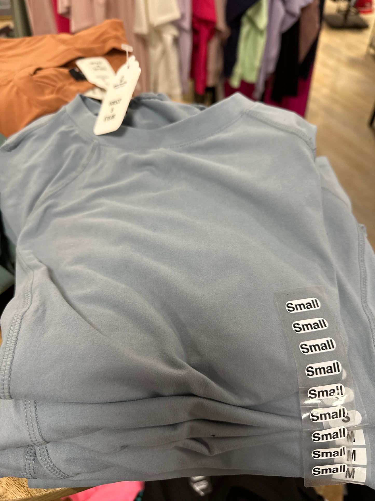 BUTTER CREW NECK SS TEE - CHAMBRAY