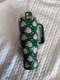 40oz Evergreen Vintage Santa Tumbler - At Home by Mirabeau