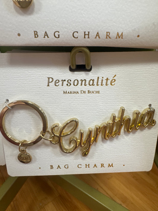 BAG CHARM KEYCHAIN - CYNTHIA