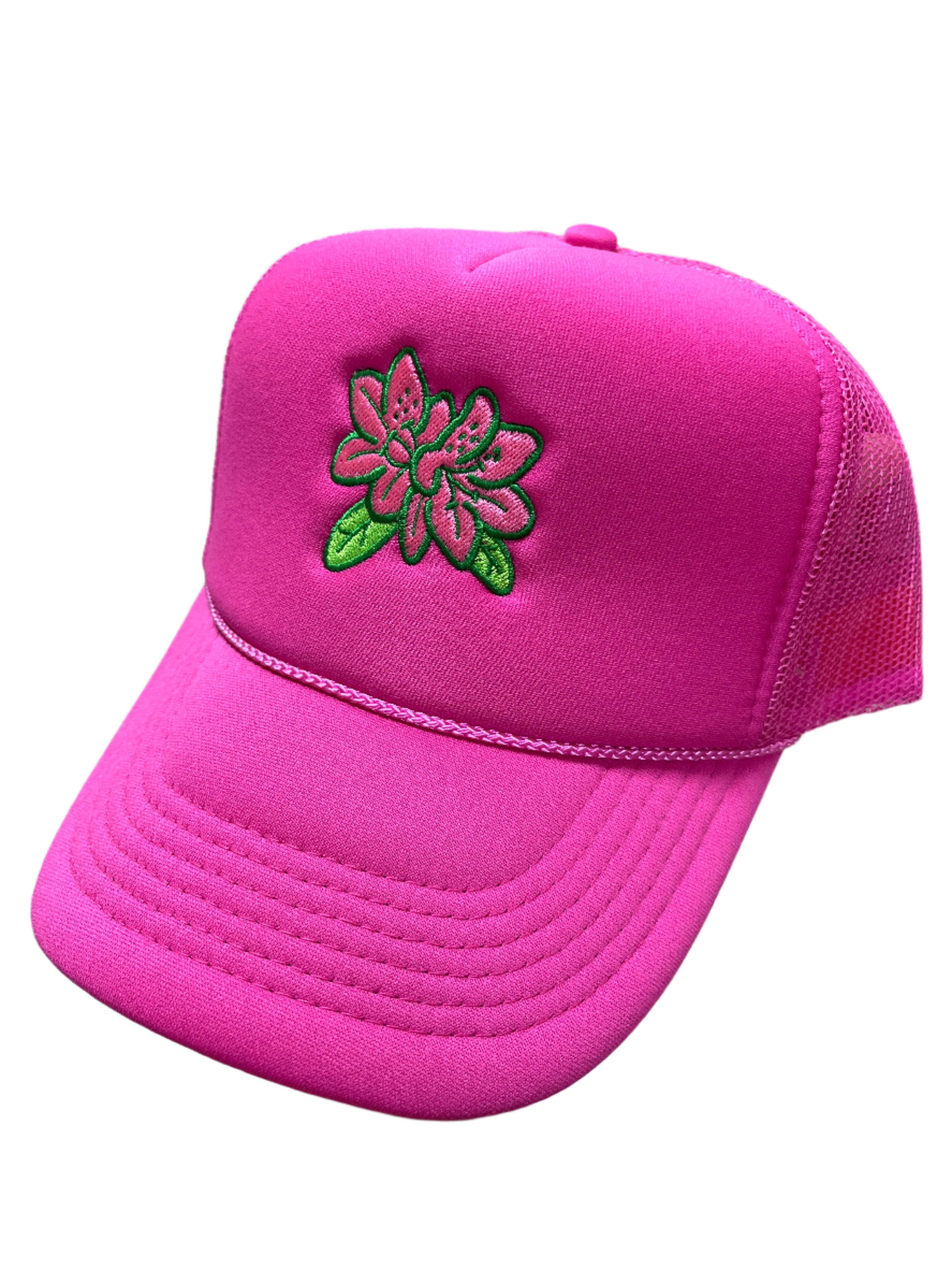 BRIGHT PINK AZALEA TRUCKER HAT