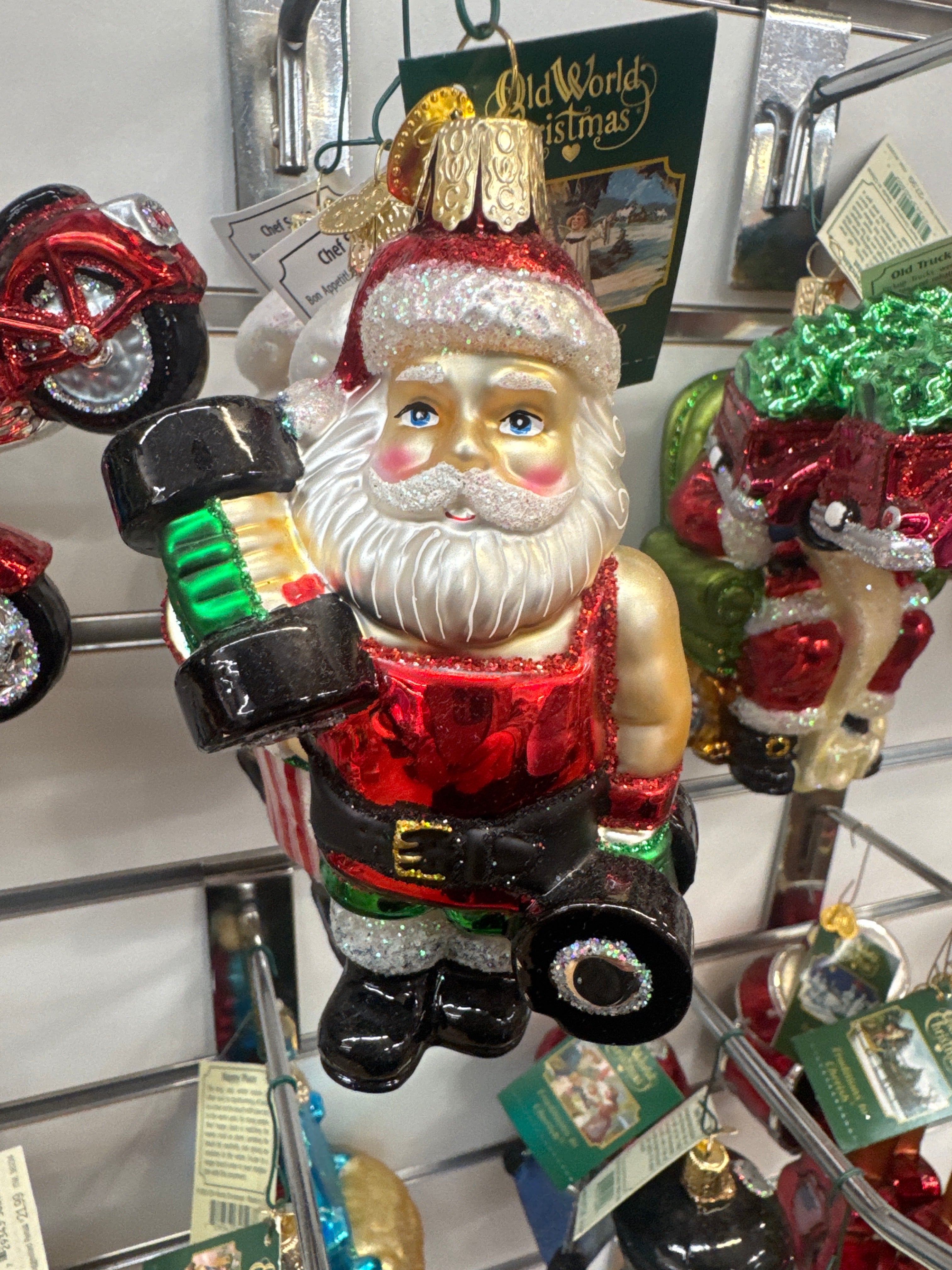 CHRISTMAS ORNAMENT - BODYBUILDER SANTA
