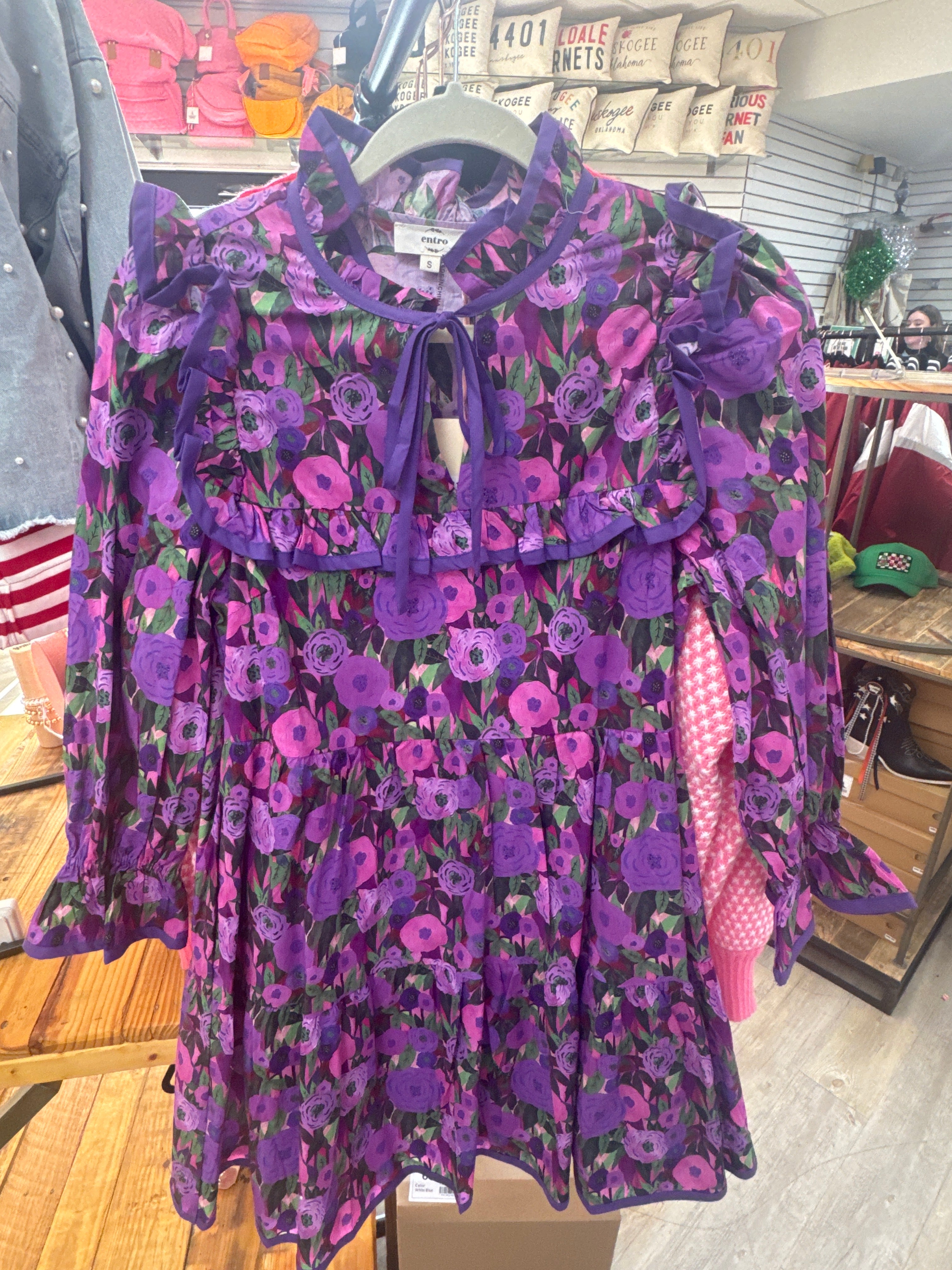 PURPLE FLORAL DRESS