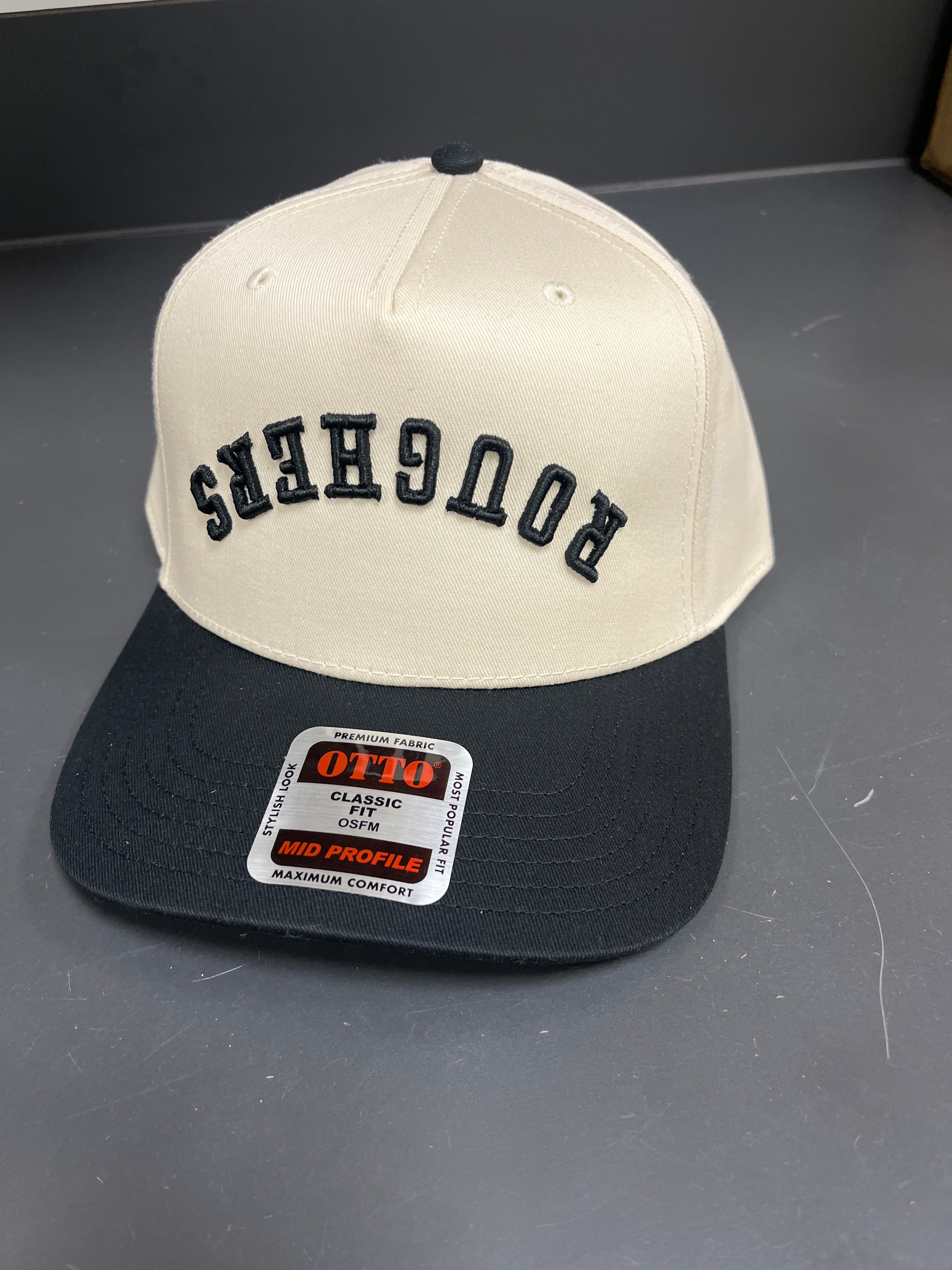 IVORY & BLACK HAT - UPSIDE DOWN ROUGHERS