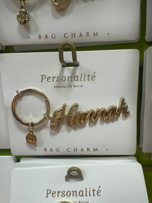 BAG CHARM KEYCHAIN - HANNAH