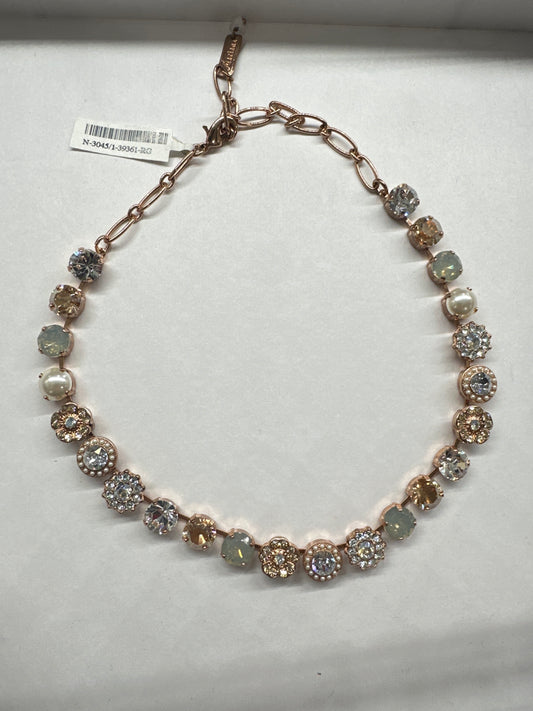 RG MEDIUM STONE NECKLACE W/ GRAY