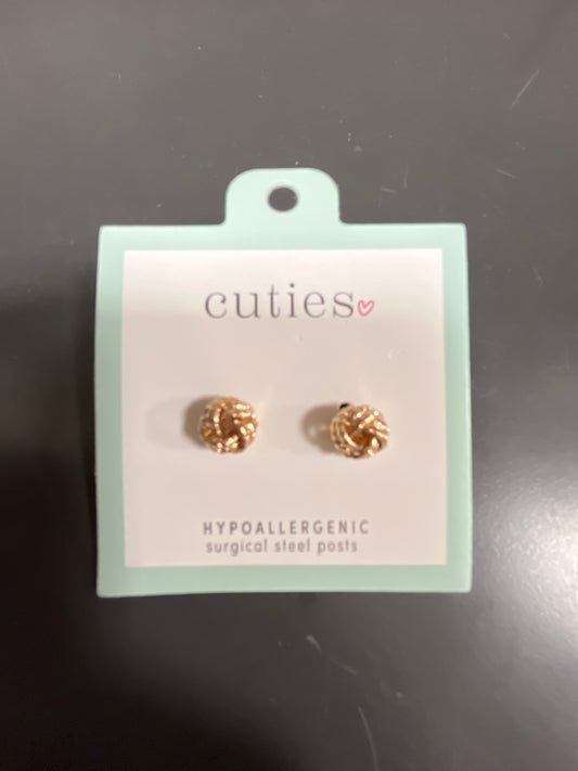 GOLD LOVE KNOTS EARRINGS