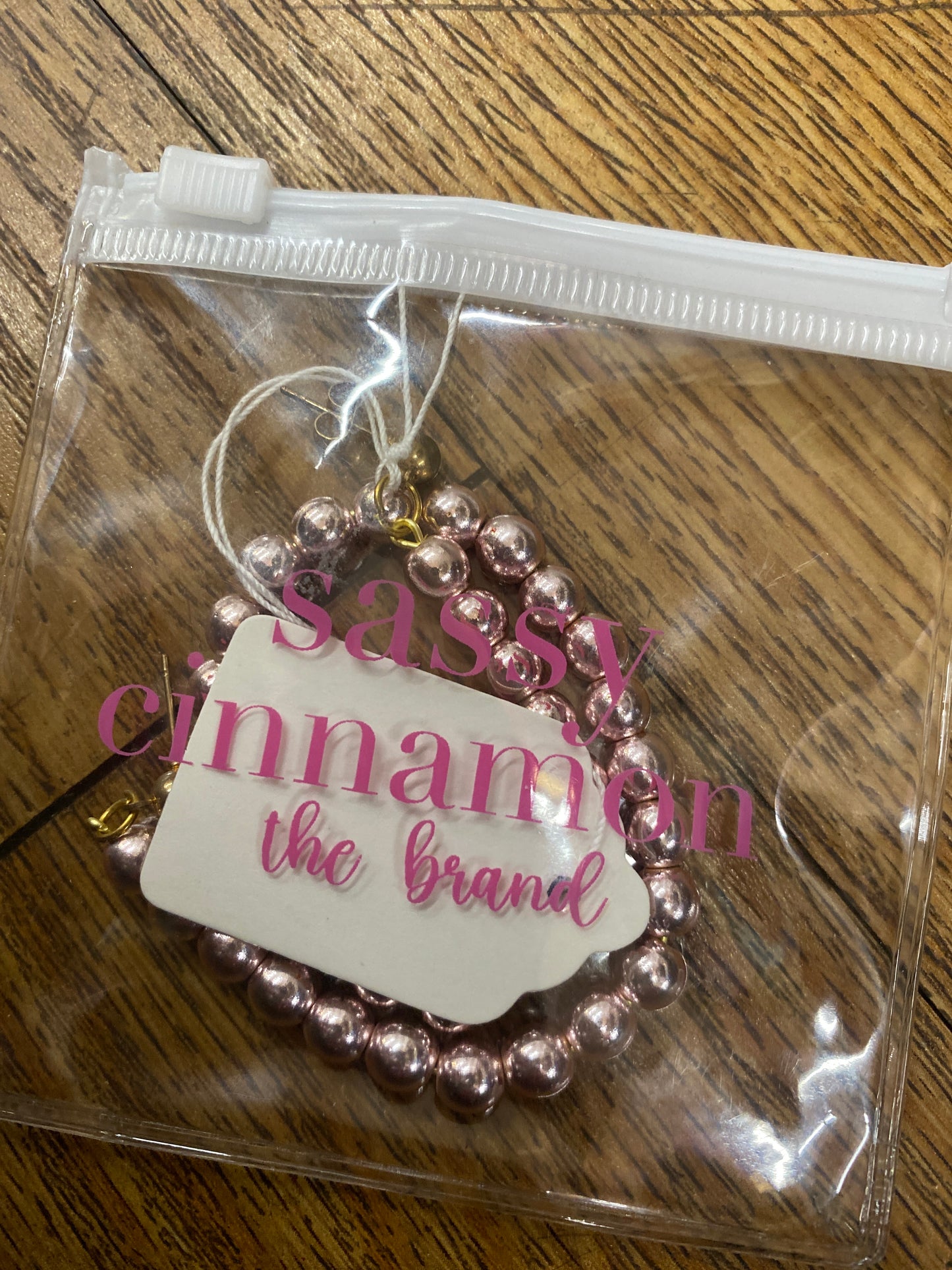 BEADED HAT CHAIN - ROSE GOLD