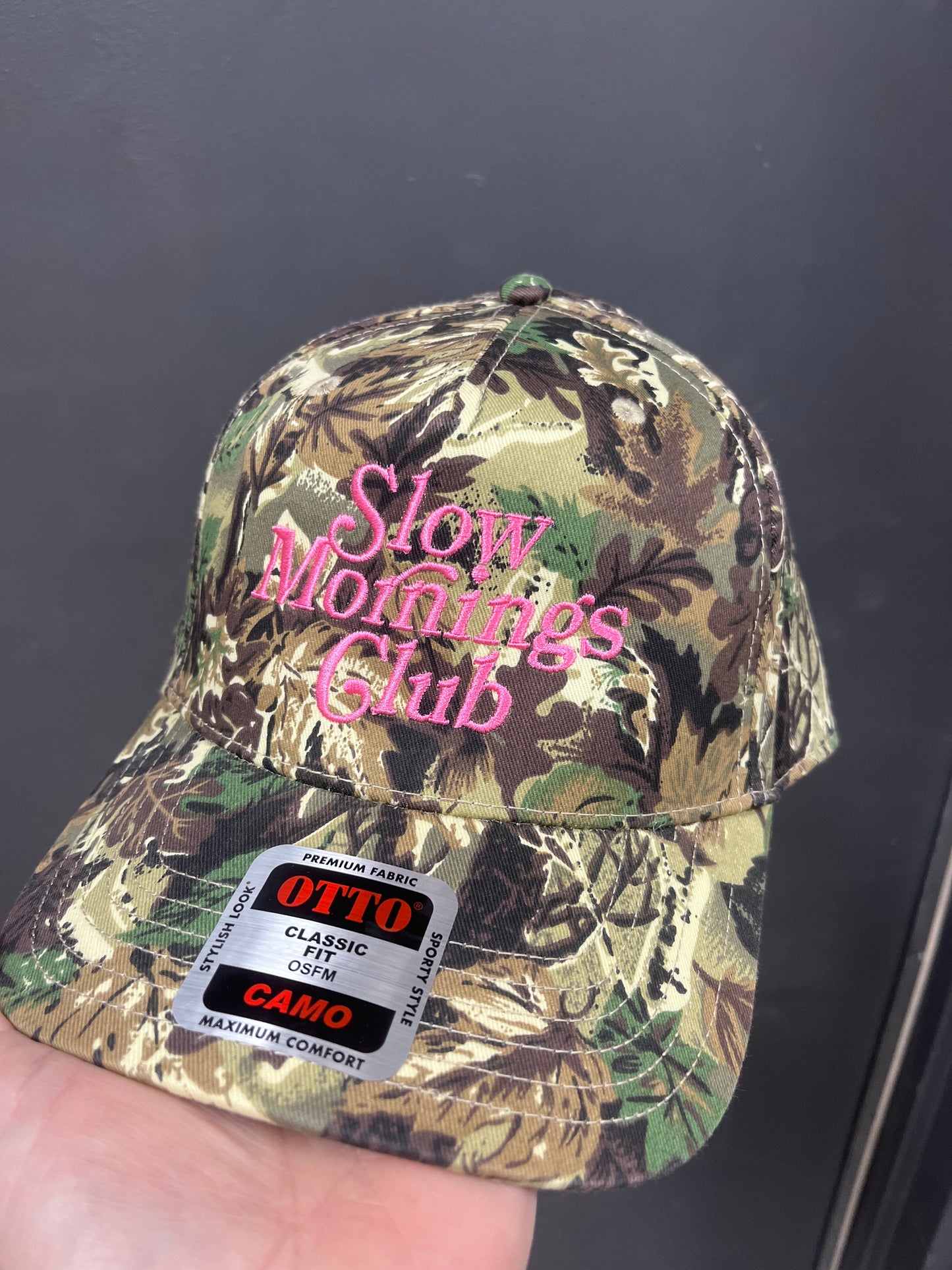 CAMO/PINK - SLOW MORNINGS CLUB