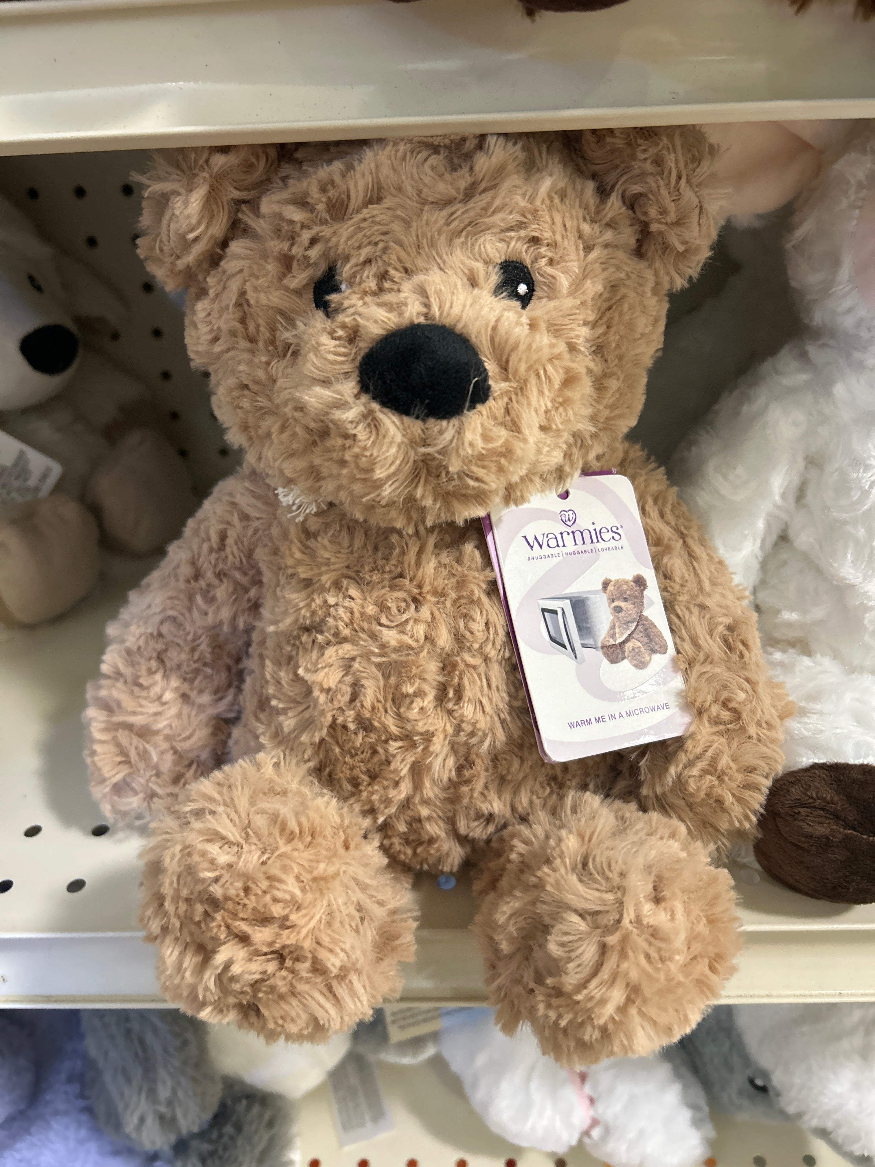 WARMIES - BROWN CURLY BEAR