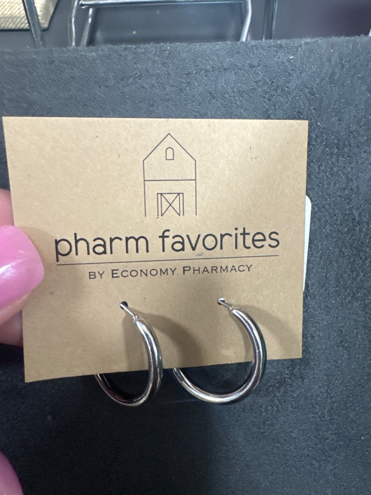 SILVER TONE HOOPS