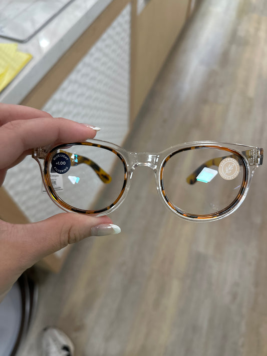 OLYMPIA - CLEAR/TOKYO TORTOISE - +1.50