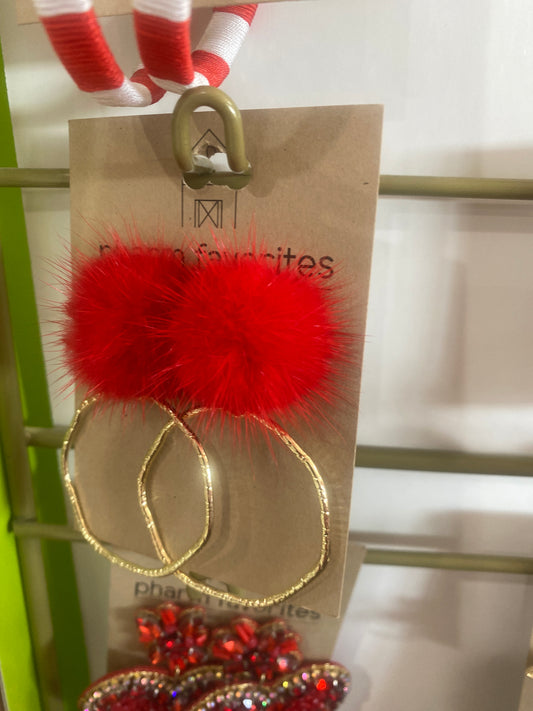 PUFF TOP HOOPS - RED