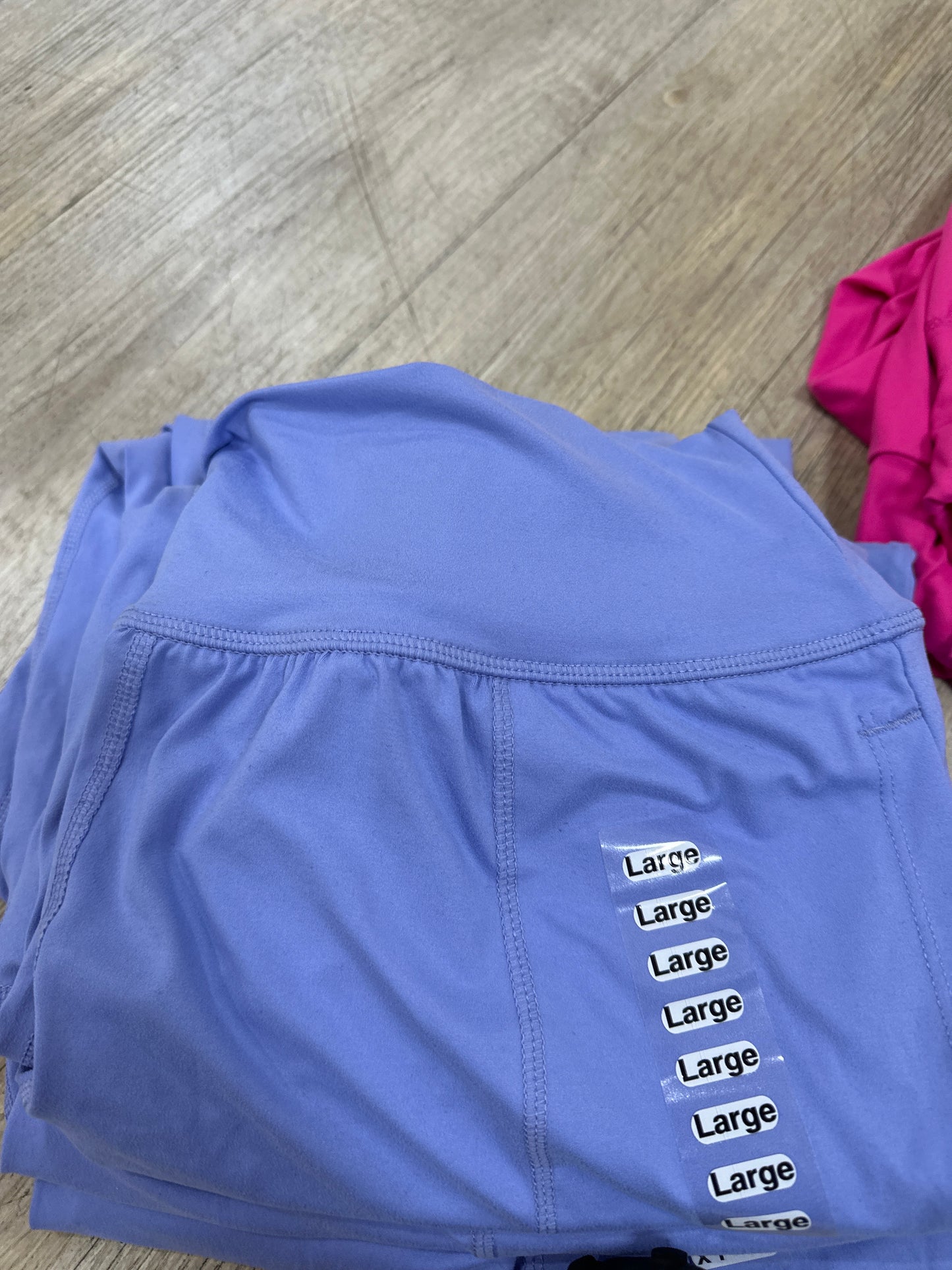 HIGH WAISTED JOGGERS W/POCKETS - BLU HYACINTH