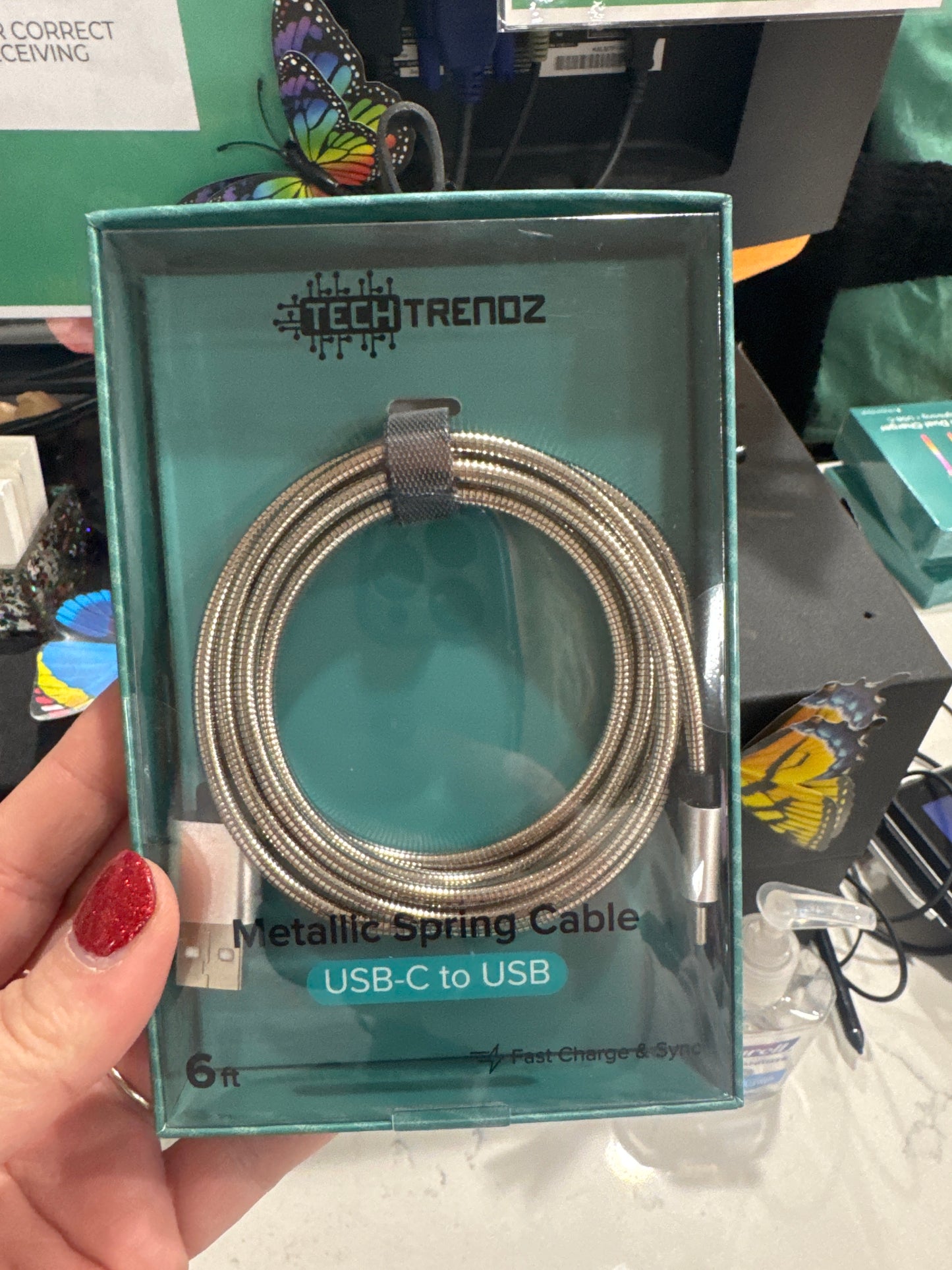 METALLIC TYPE C CABLE - SILVER