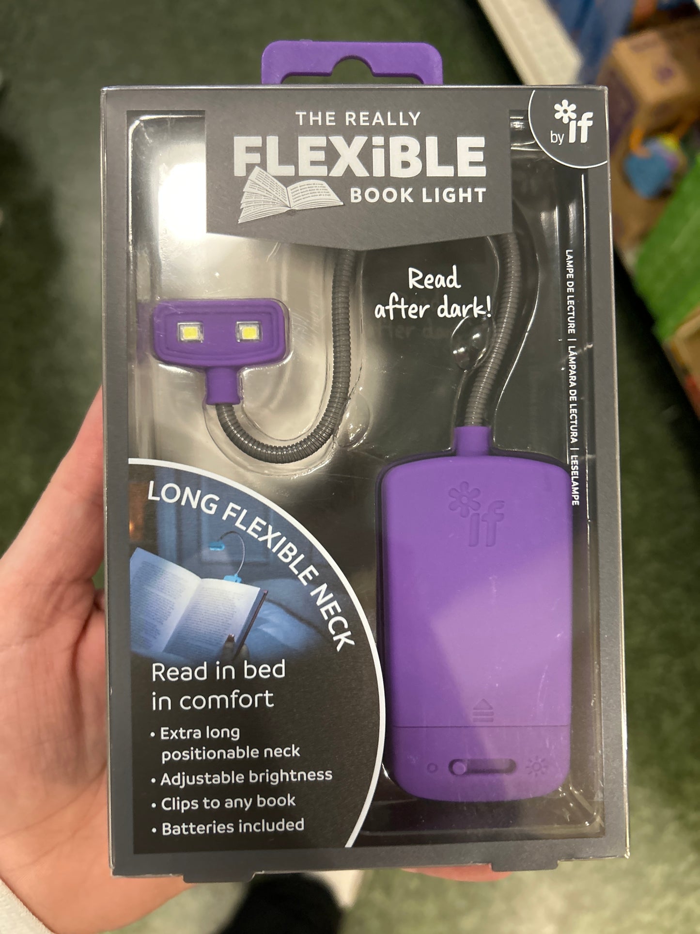 THE REALLY FLEXIBLE BOOK LIGHT - PURPLE