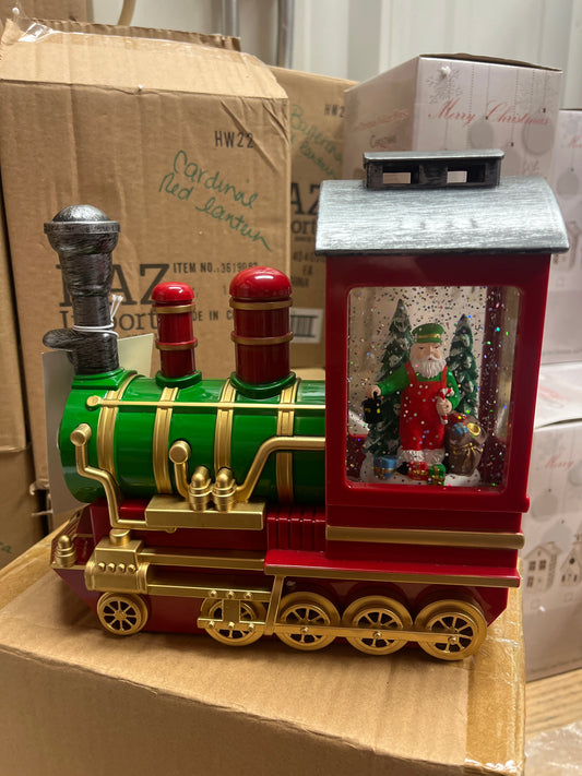 RED & GREEN ENGINEER SANTA TRAIN