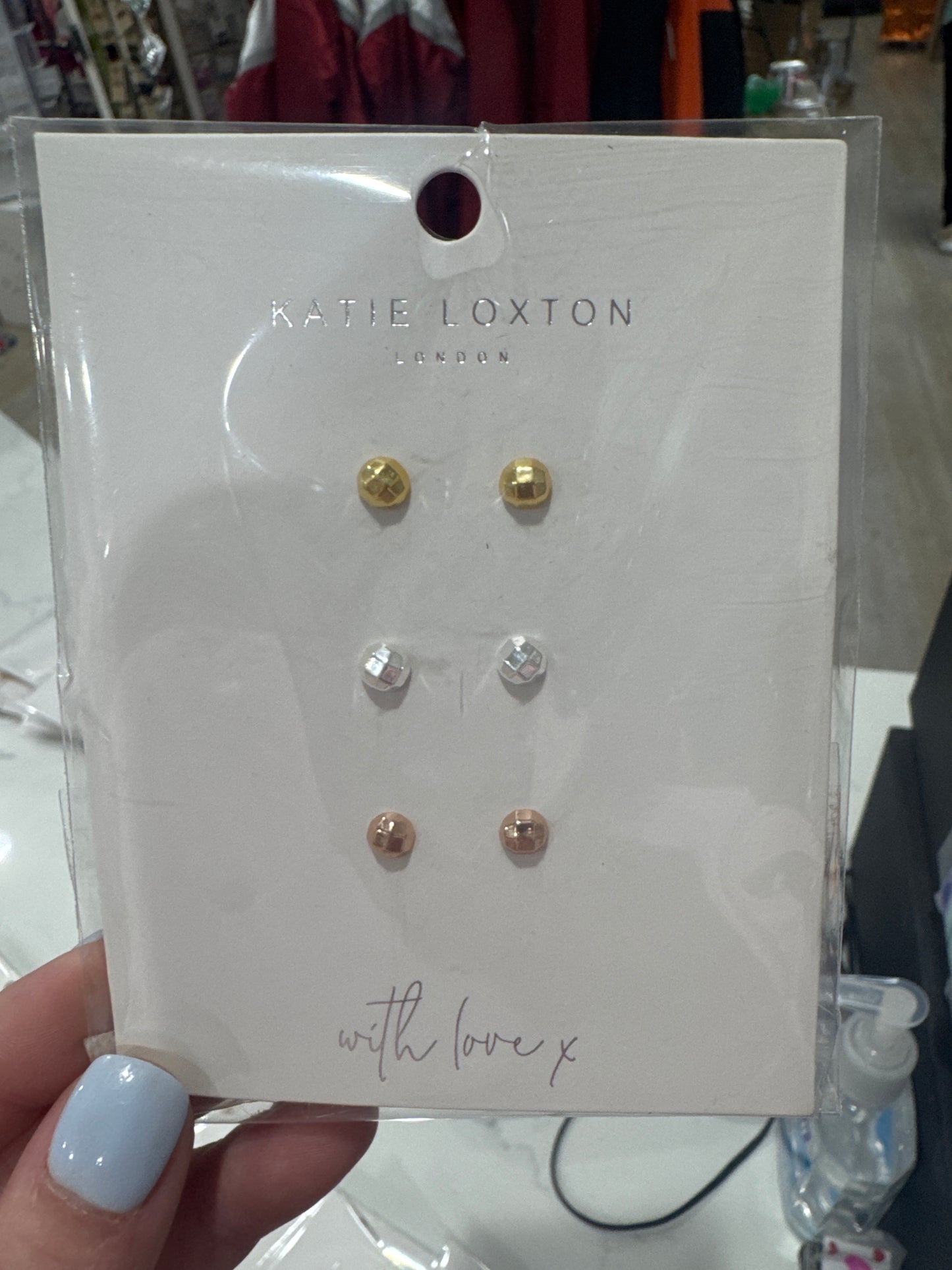 SEFORA OMBRE BEAD STUD EARRINGS