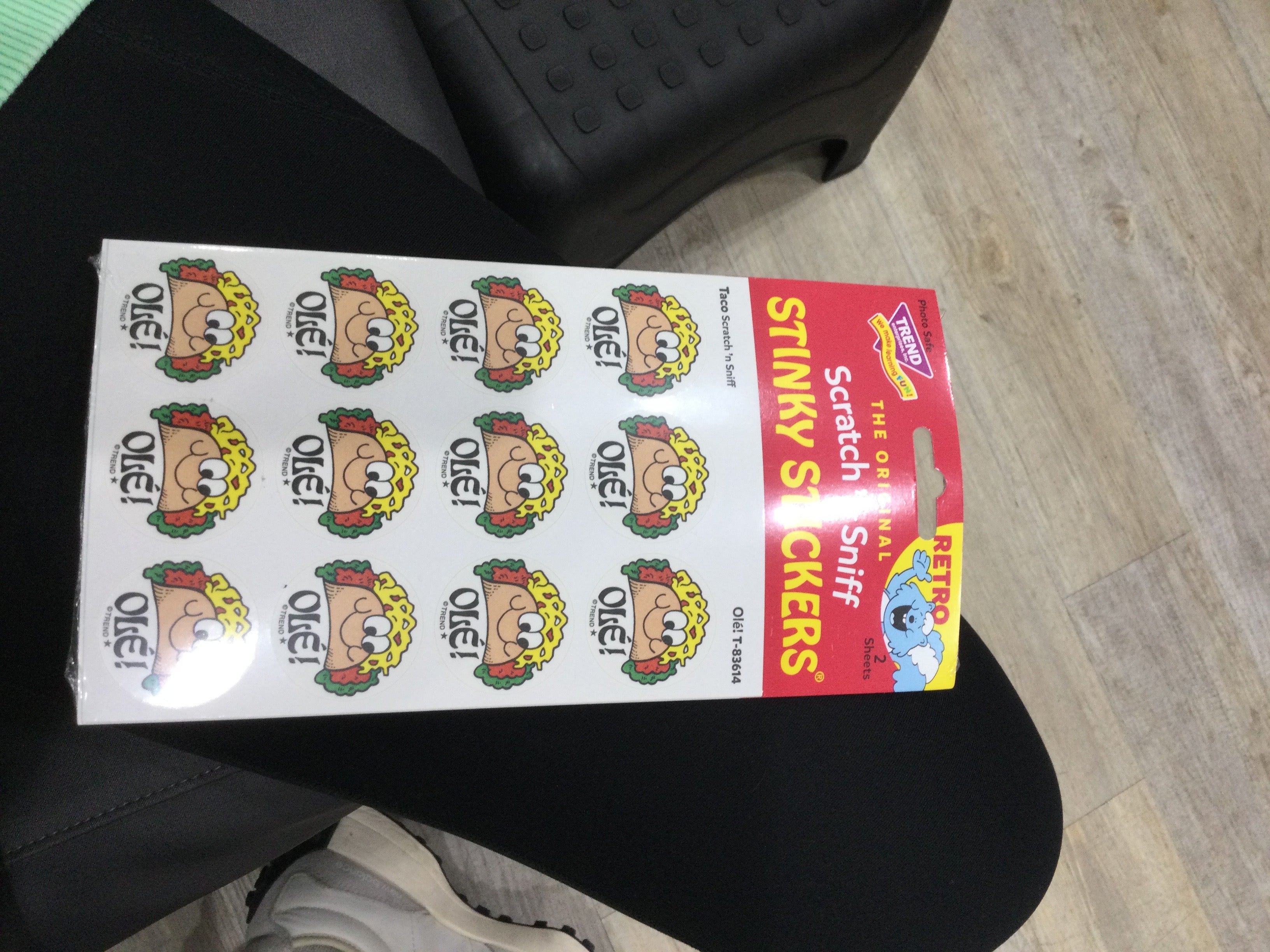 SCRATCH N SNIFF STINKY STICKERS - TACO