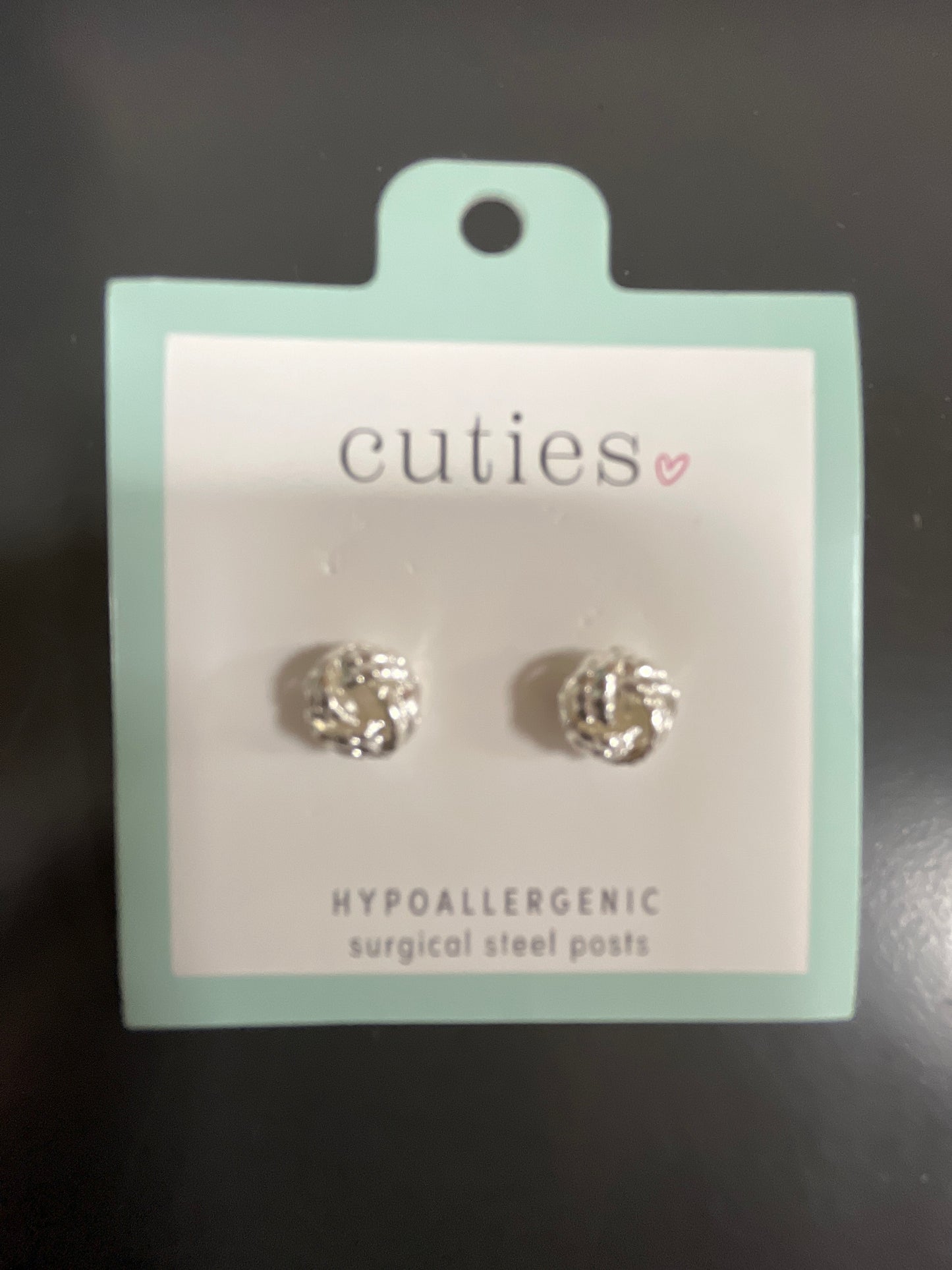 SILVER LOVE KNOTS EARRINGS
