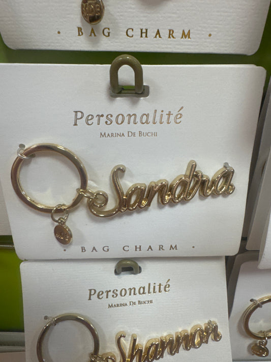 BAG CHARM KEYCHAIN - SANDRA