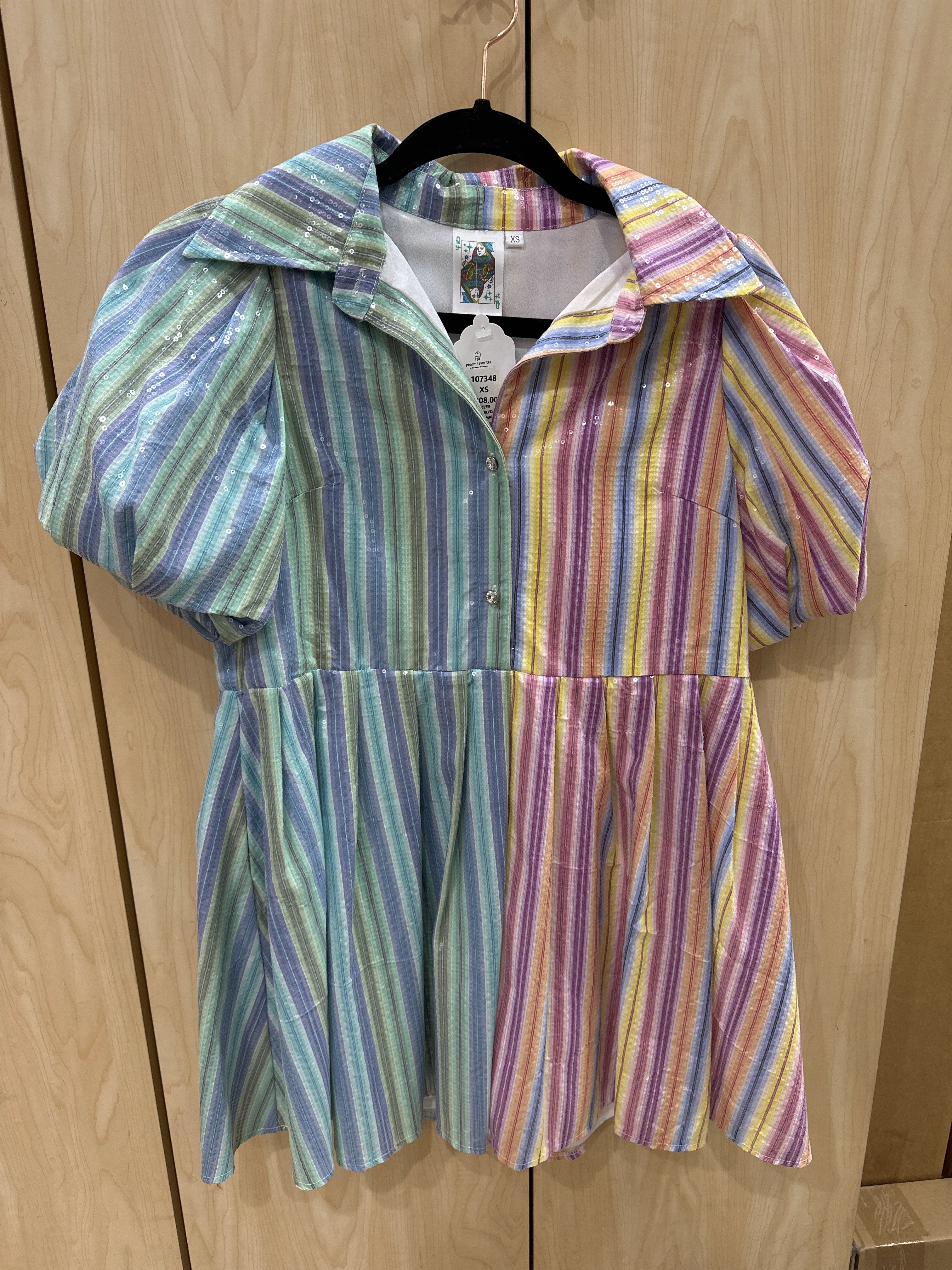 Multicolor Sequin Dress