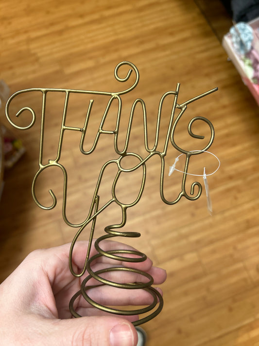 WINE BOTTLE TOPPER - THANK YOU