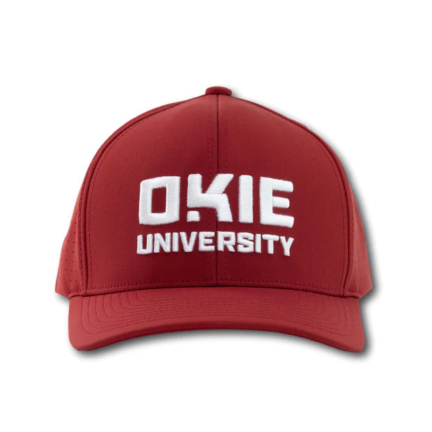 OKIE HAT -OKIE UNIVERSITY - PERFORMANCE - CRIMSON