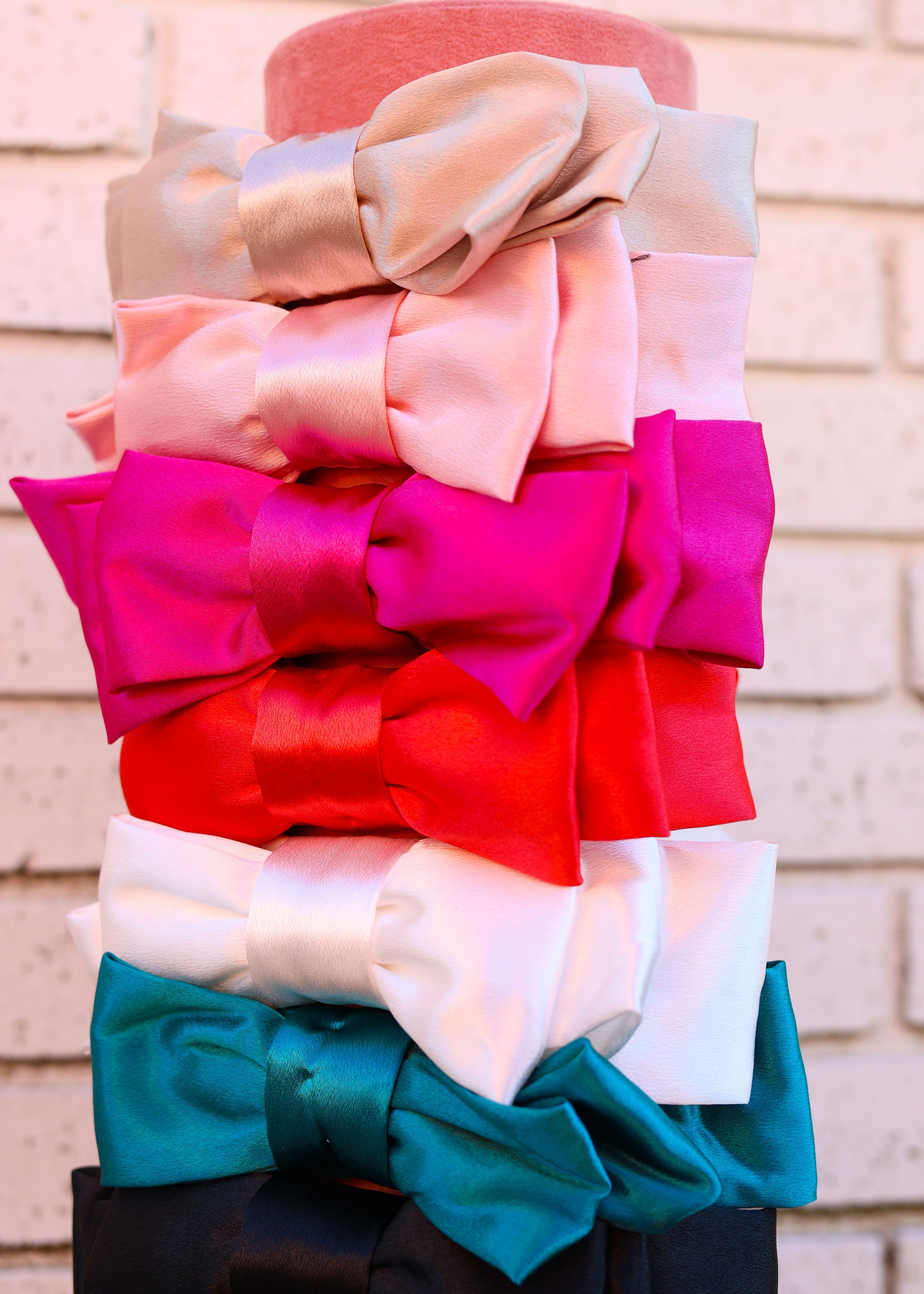 SATIN BOW HEADBAND
