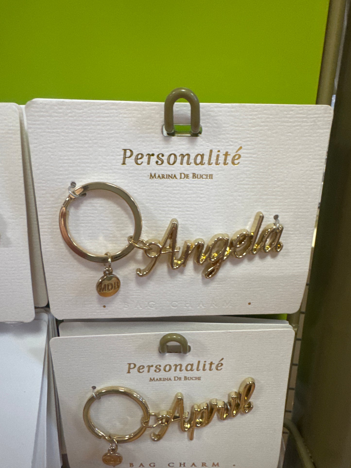 BAG CHARM KEYCHAIN - ANGELA