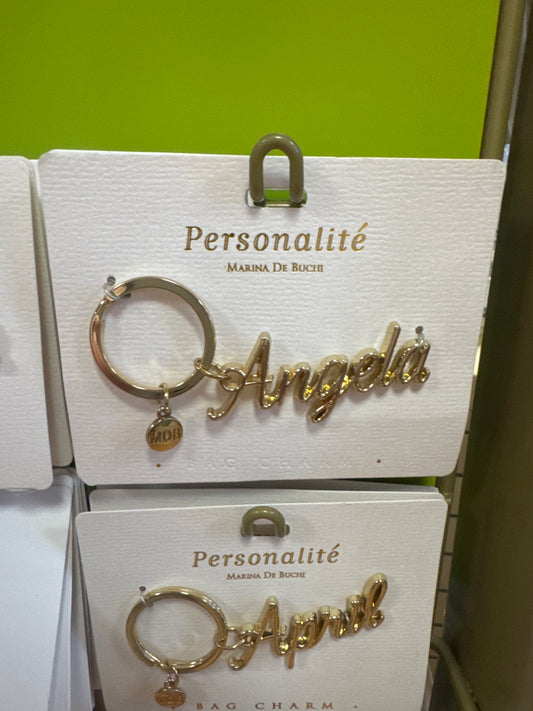 BAG CHARM KEYCHAIN - ANGELA