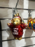 CHRISTMAS ORNAMENT - I LOVE YOU MORE BEAR
