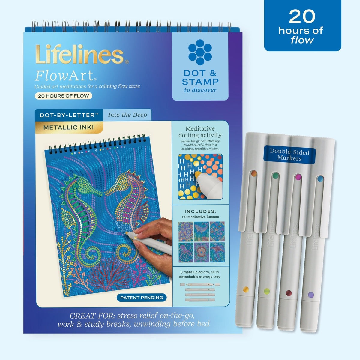 LIFELINES - FLOW ART - DOT-BY-LETTER