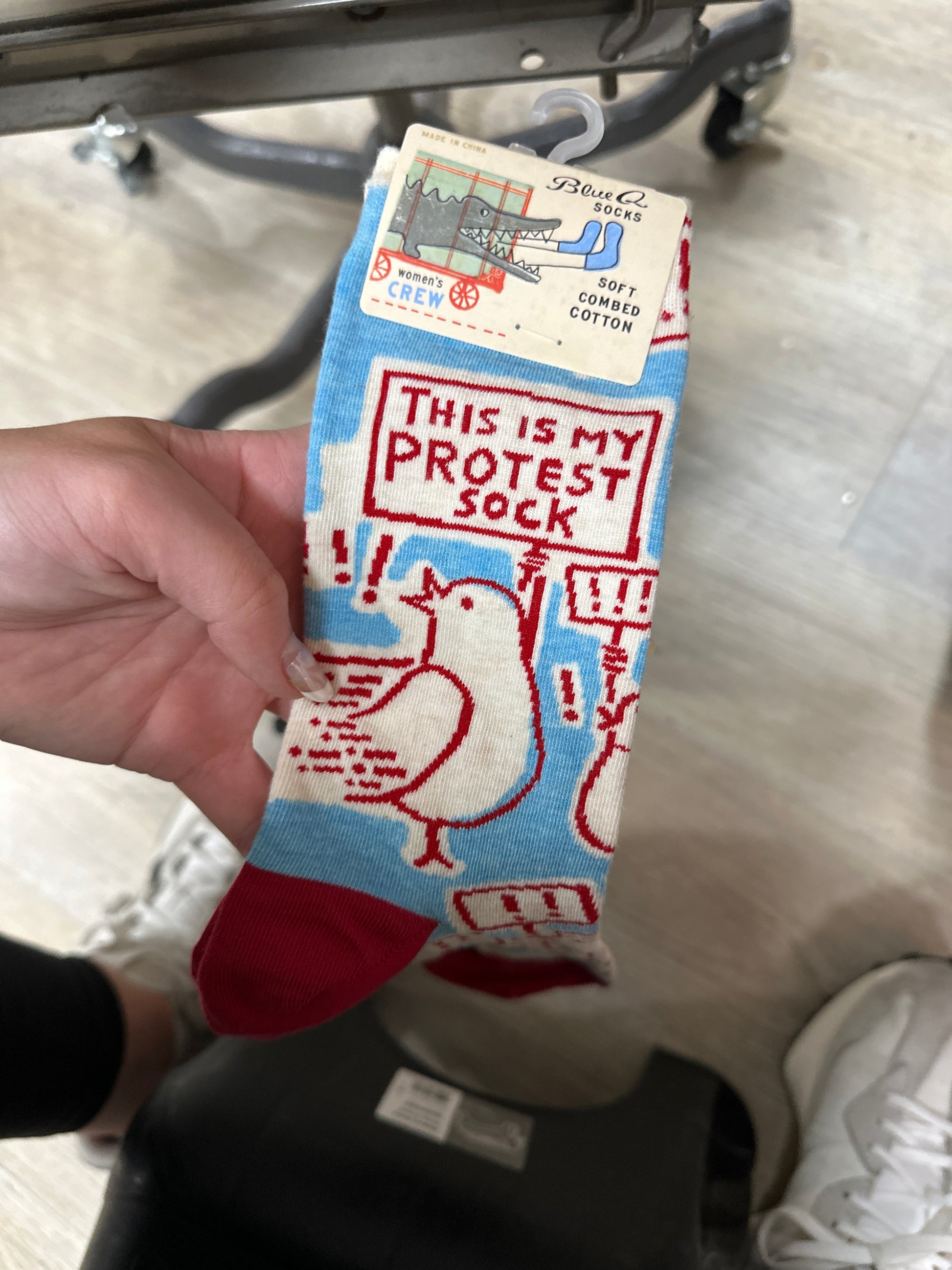 THIS IS MY PROTEST SOCK - WOMEN'S CREW - Pharm Favorites by Economy Pharmacy