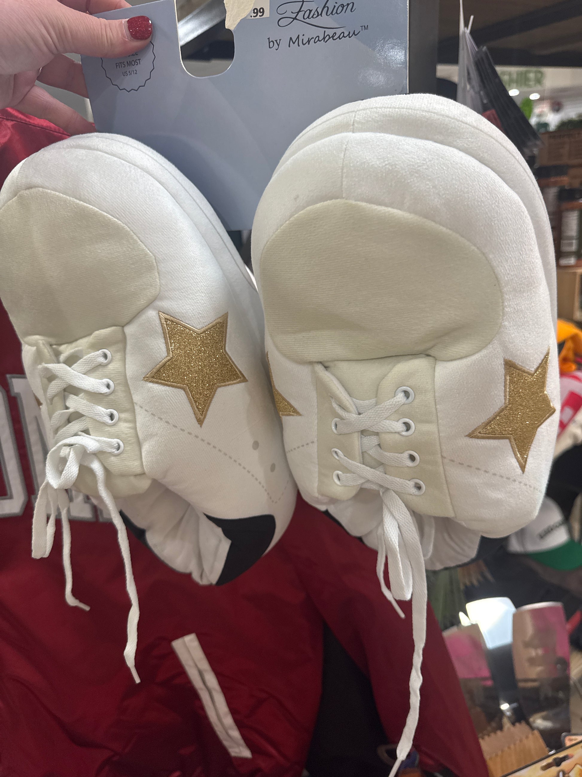 OVERSIZED SNEAKER SLIPPERS - GOLDEN STAR - Pharm Favorites by Economy Pharmacy