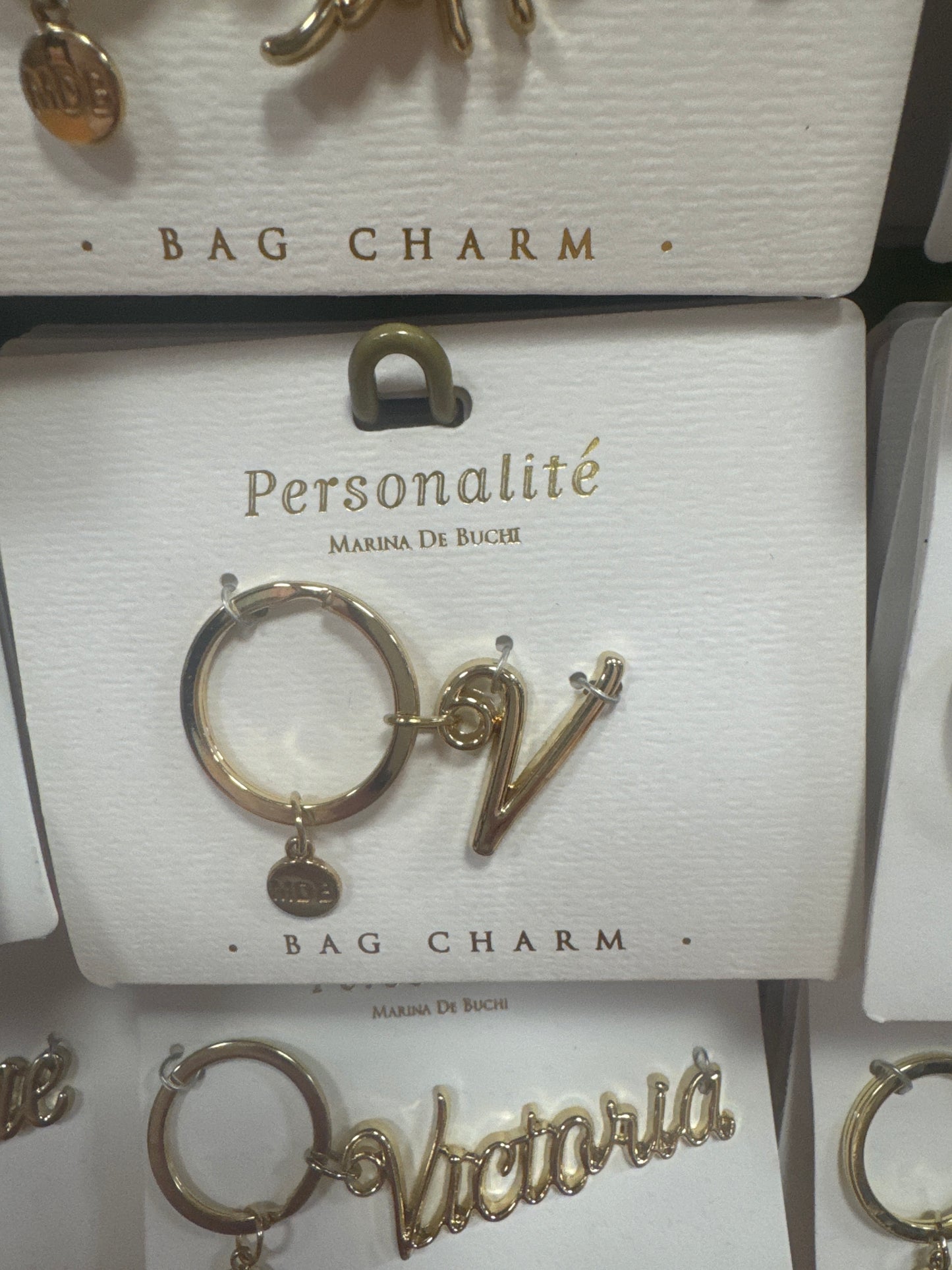 BAG CHARM KEYCHAIN - V