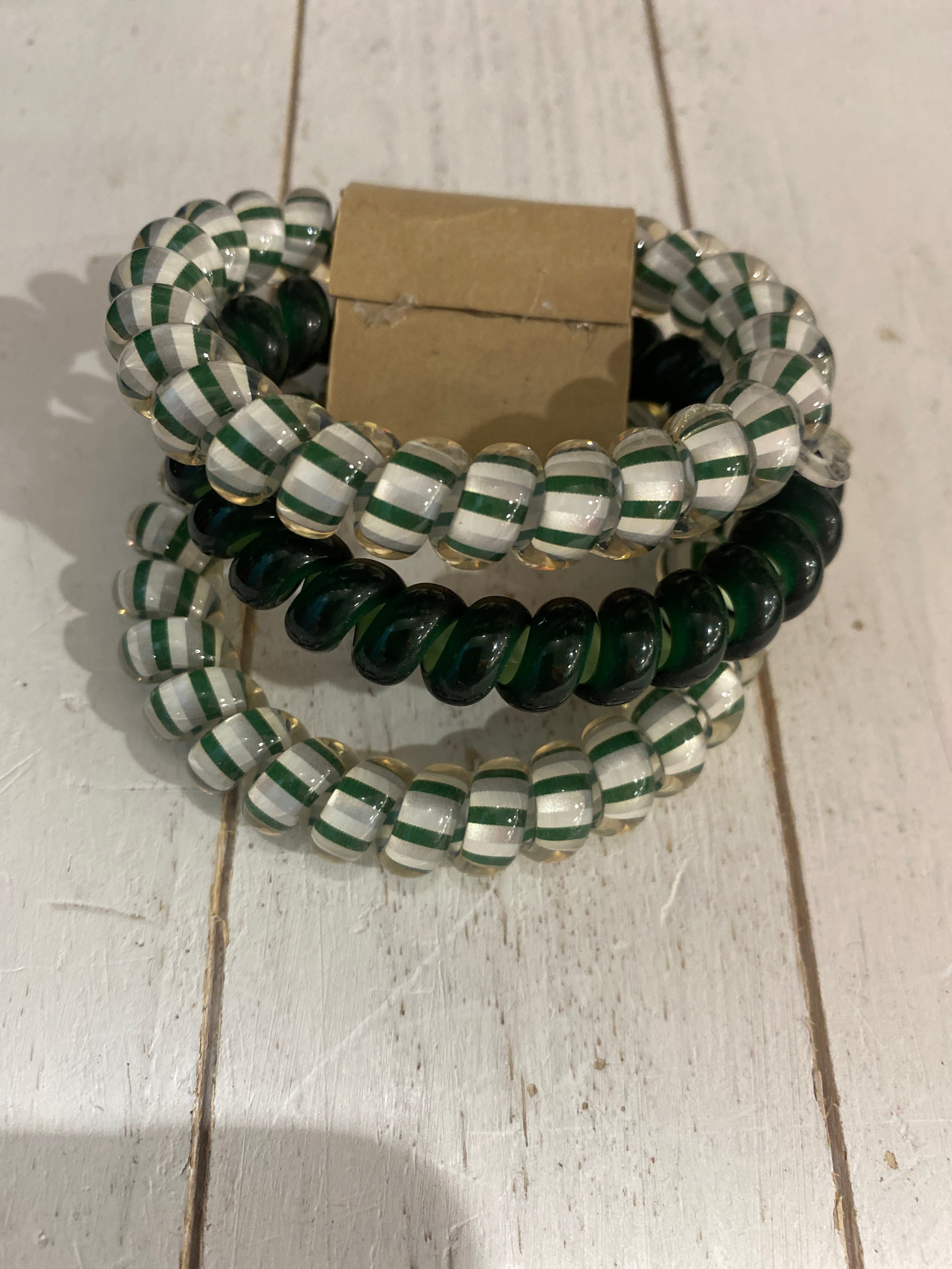 TELETIES - LARGE - GREEN & WHITE