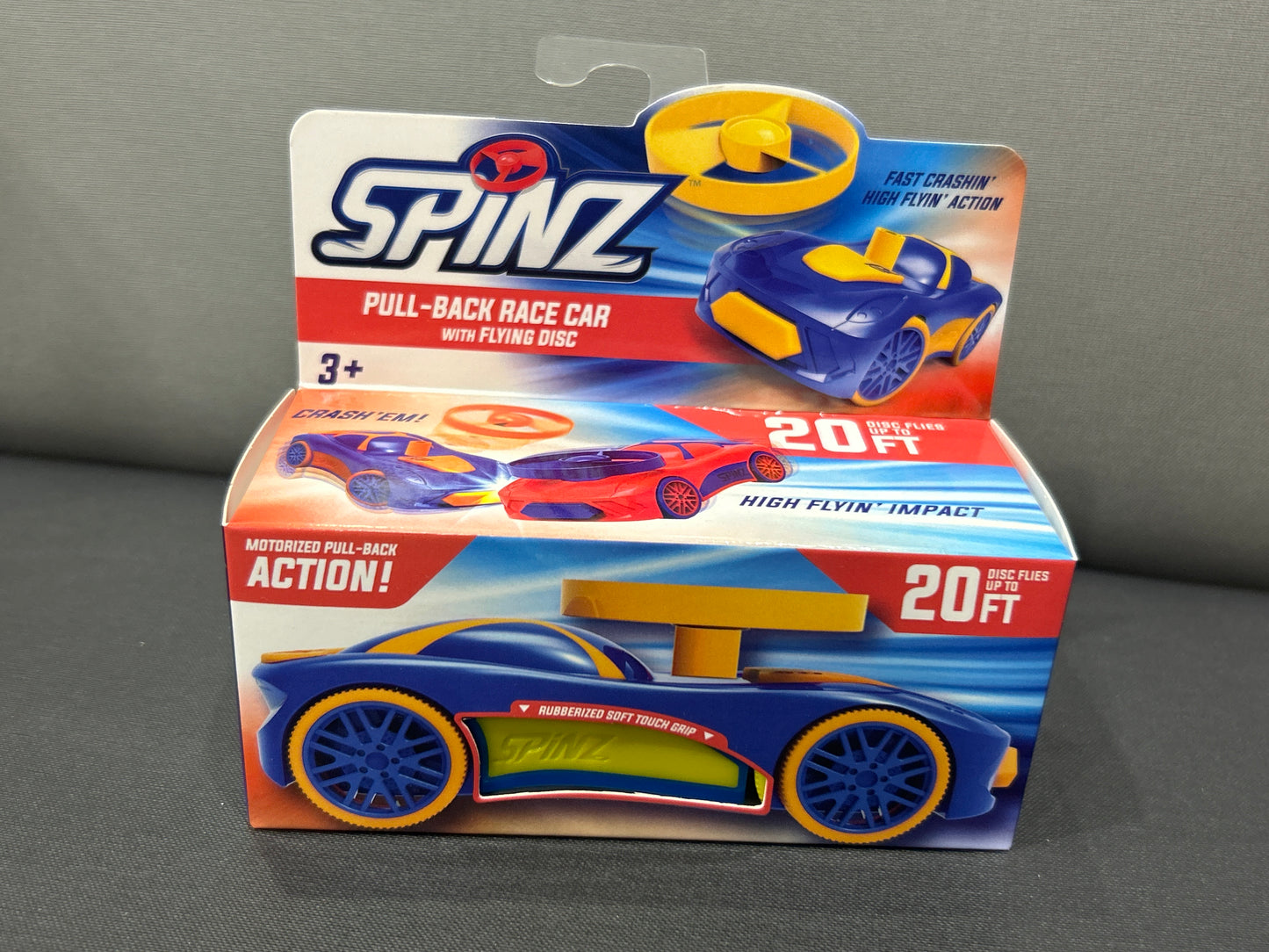SPINZ PULL BACK RACE CAR WITH FLYING DISC - Pharm Favorites by Economy Pharmacy