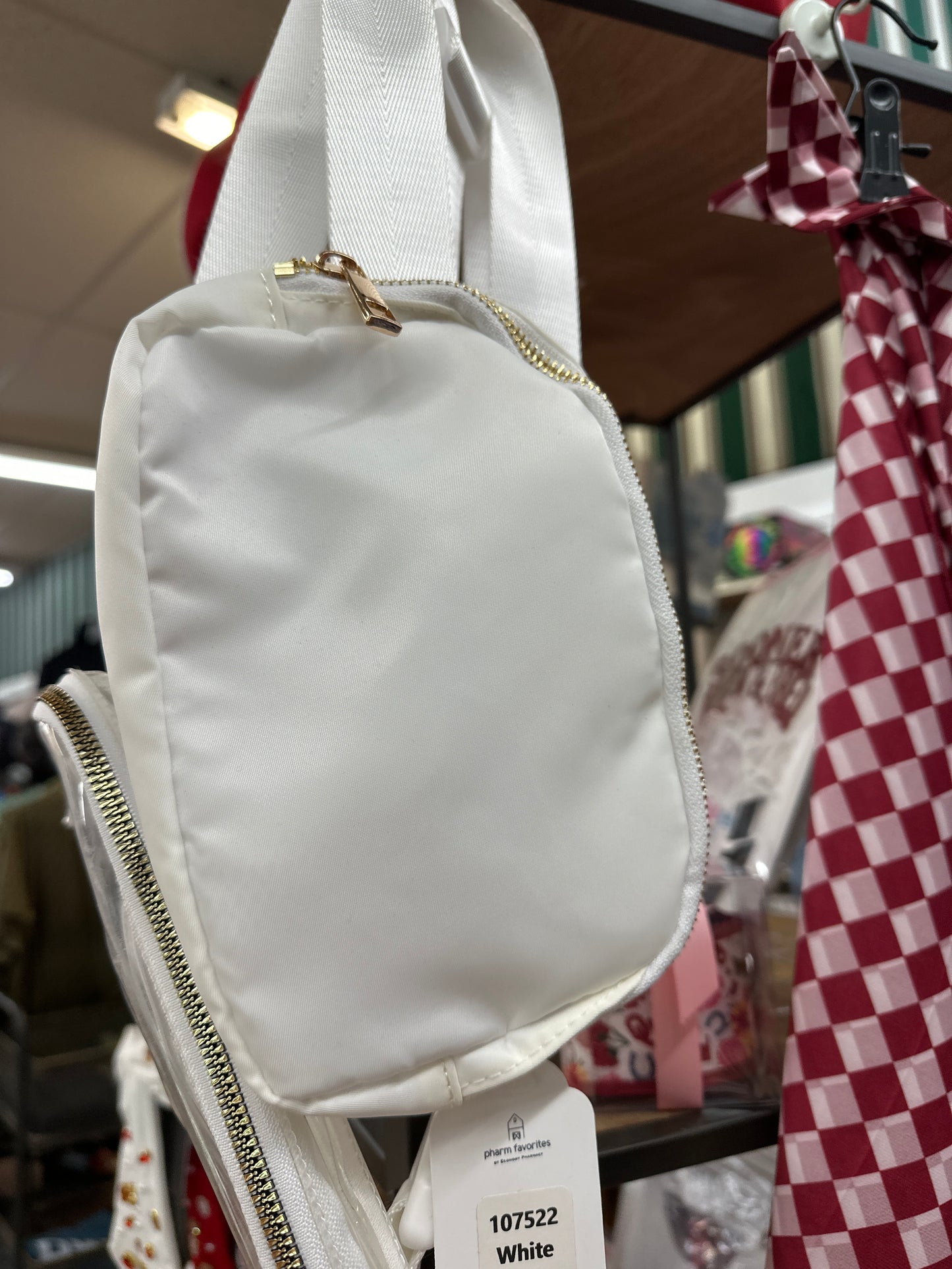 ADJUSTABLE BELT BAG - WHITE