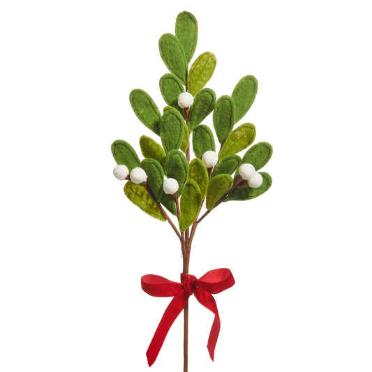 20" Felt Mistletoe Pick