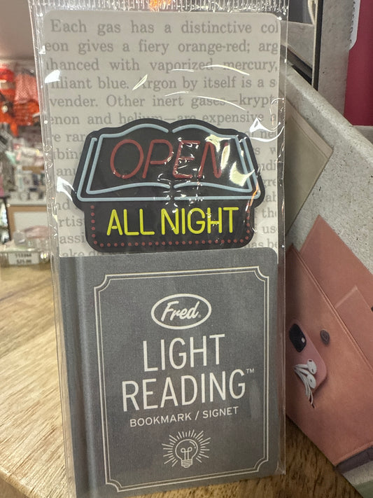 LIGHT READING BOOKMARK - OPEN ALL NIGHT