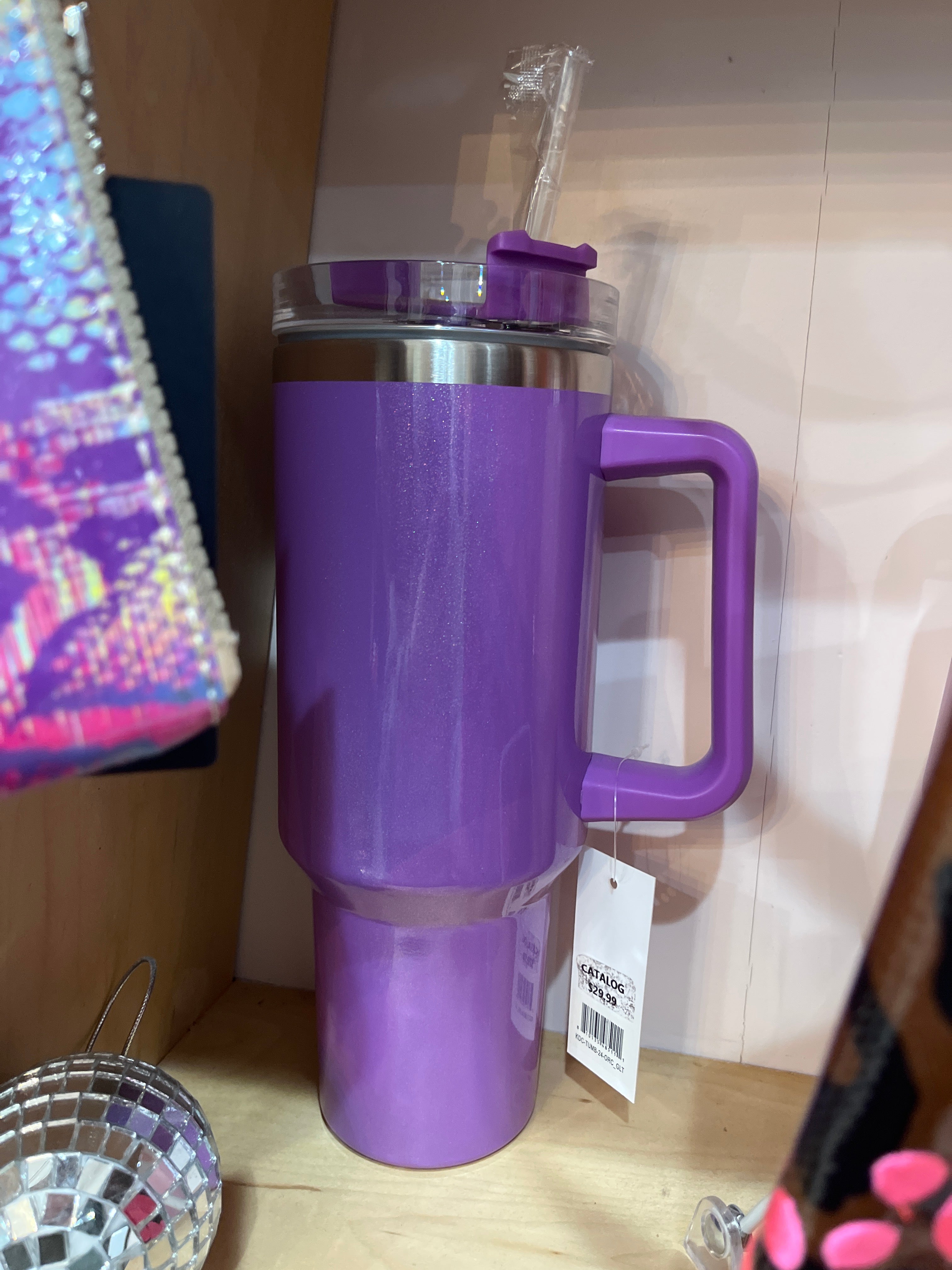 40OZ TUMBLER - GLITTER - ORCHID